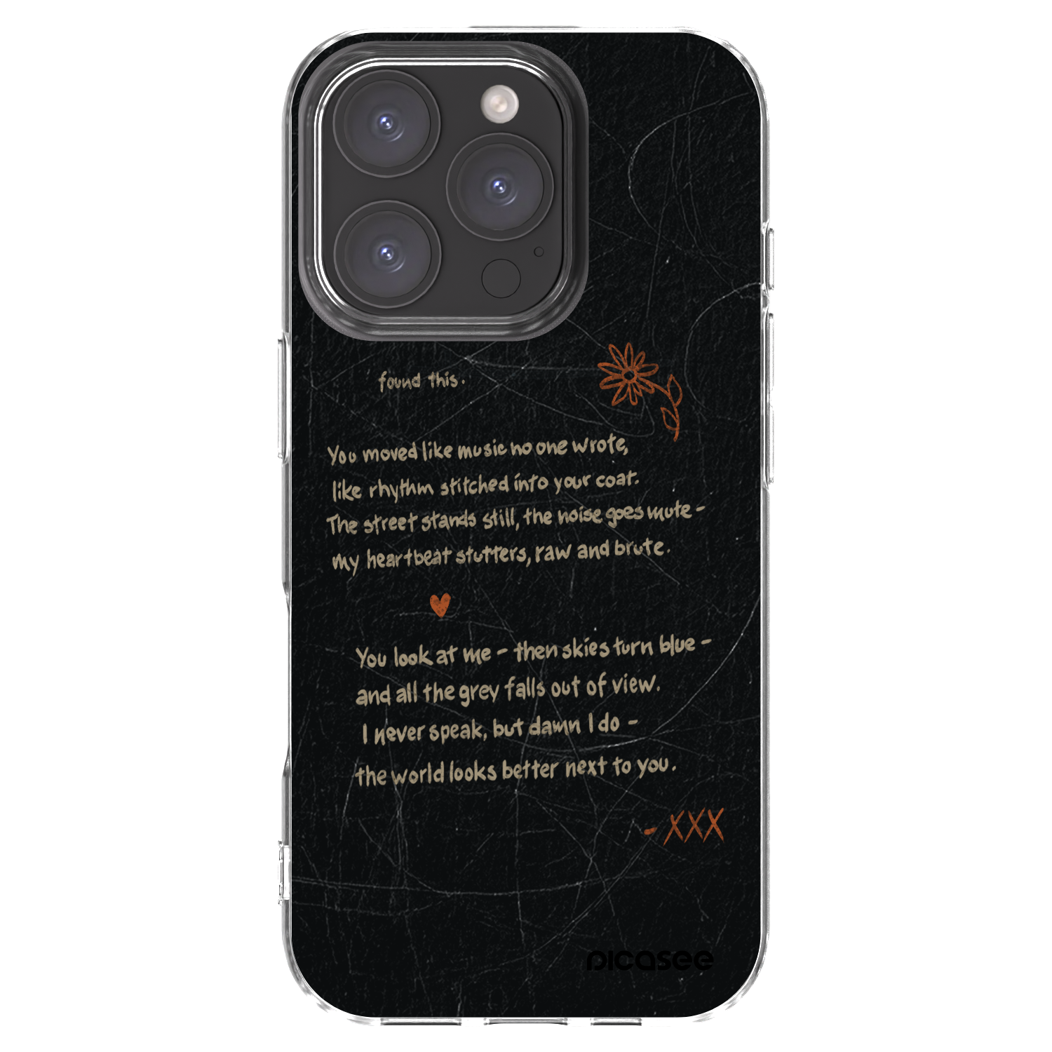 Picasee silikonski prozorni ovitek za Apple iPhone 16 Pro - POET