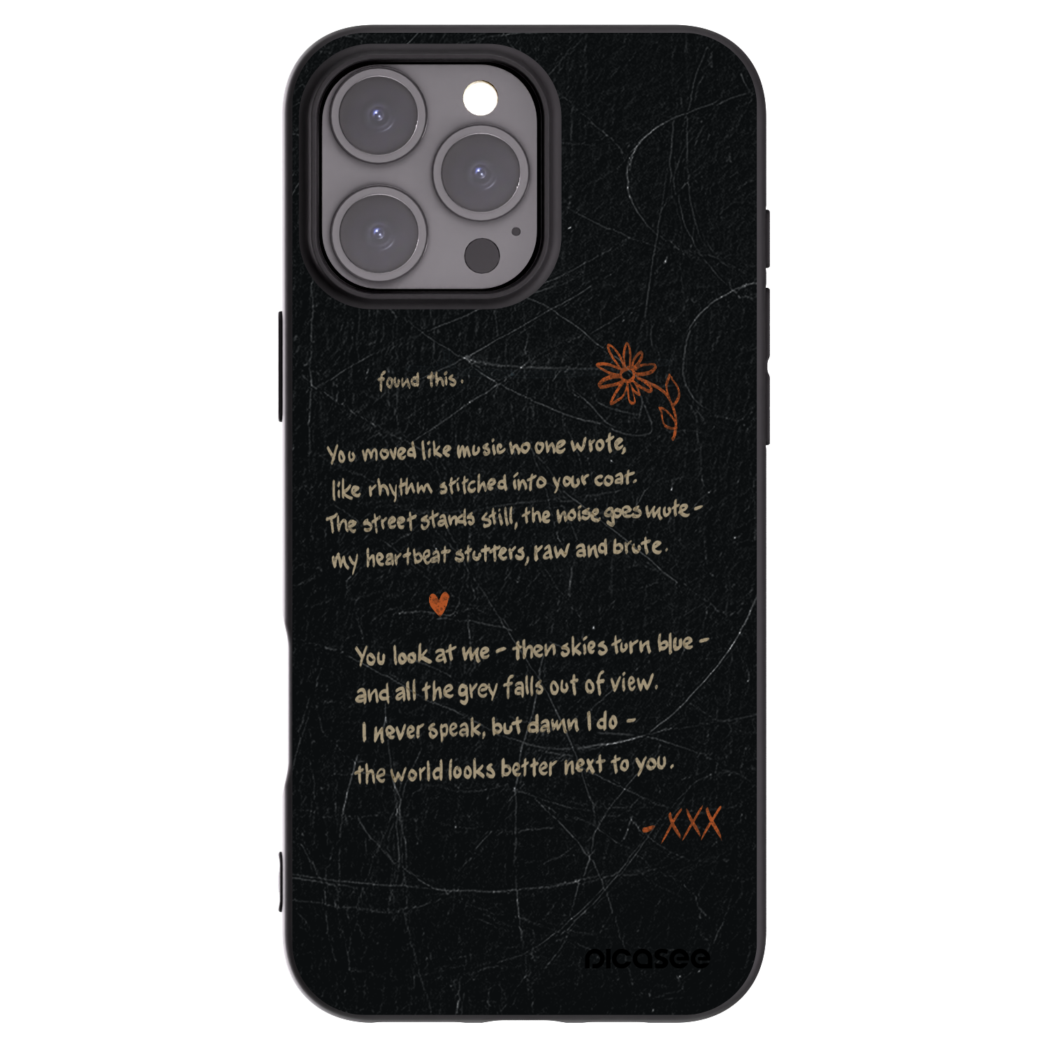 Picasee silikonski črni ovitek za Apple iPhone 16 Pro Max - POET