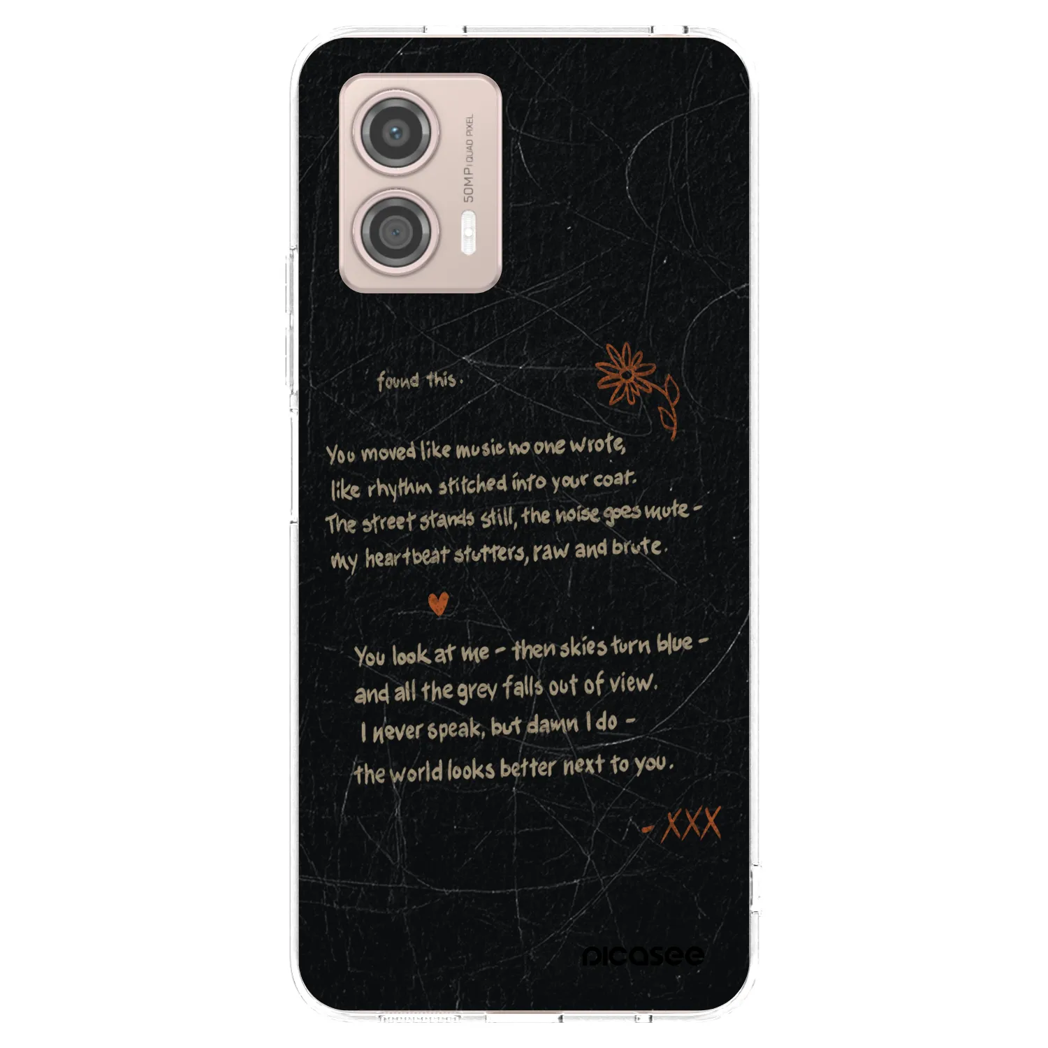 Picasee silikonski prozorni ovitek za Motorola Moto G53 5G - POET