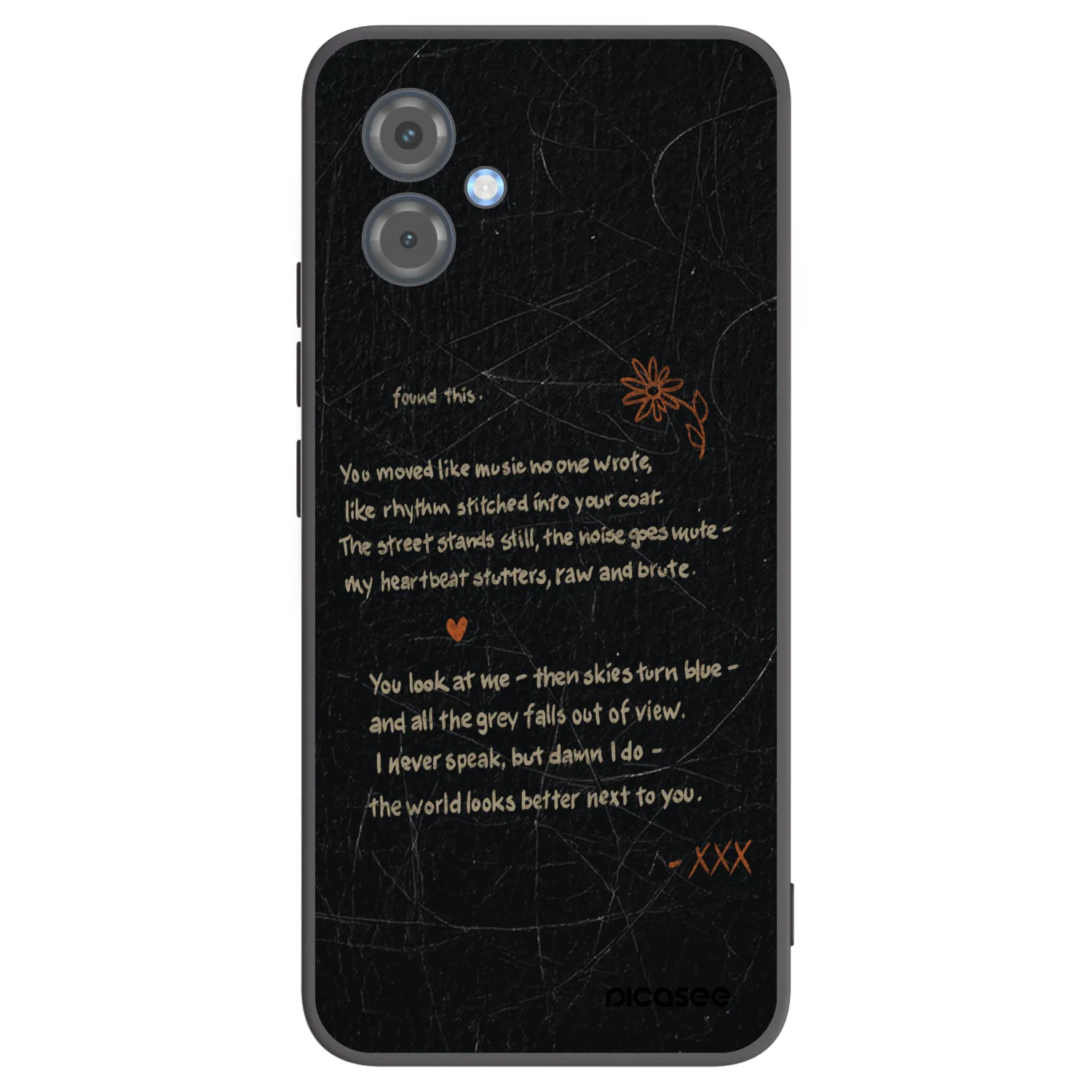 Picasee silikonski črni ovitek za Motorola Moto G14 - POET