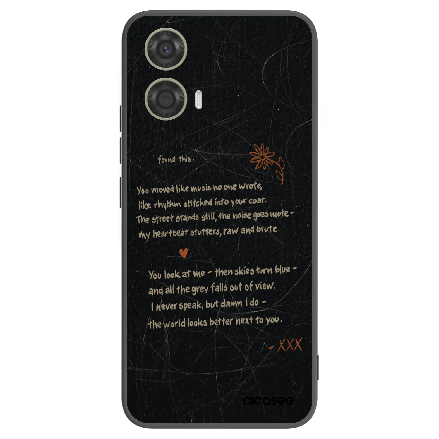 Picasee silikonski črni ovitek za Motorola Moto G24 - POET