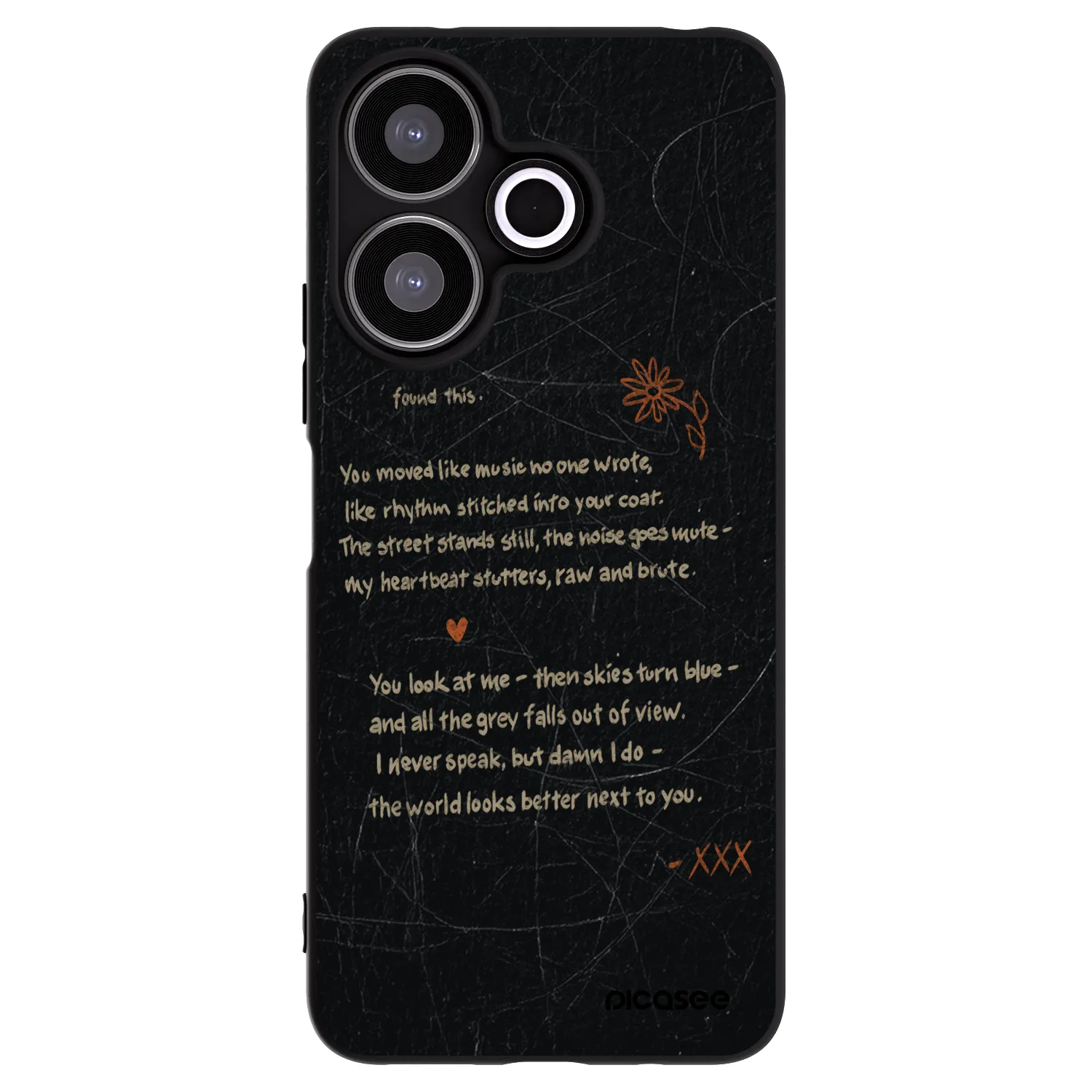 Picasee silikonski črni ovitek za Xiaomi Redmi 13 4G - POET