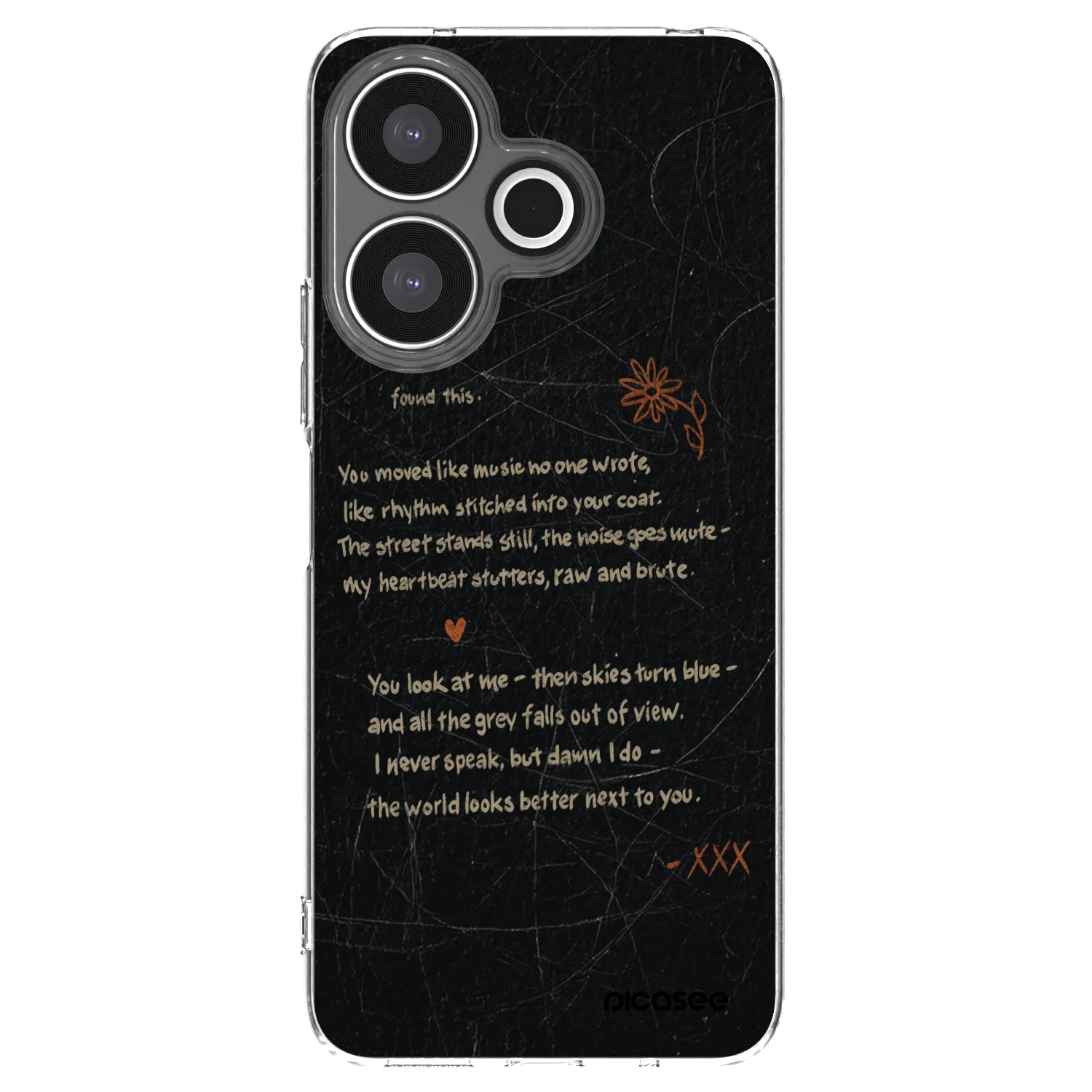 Picasee silikonski prozorni ovitek za Xiaomi Redmi 13 4G - POET