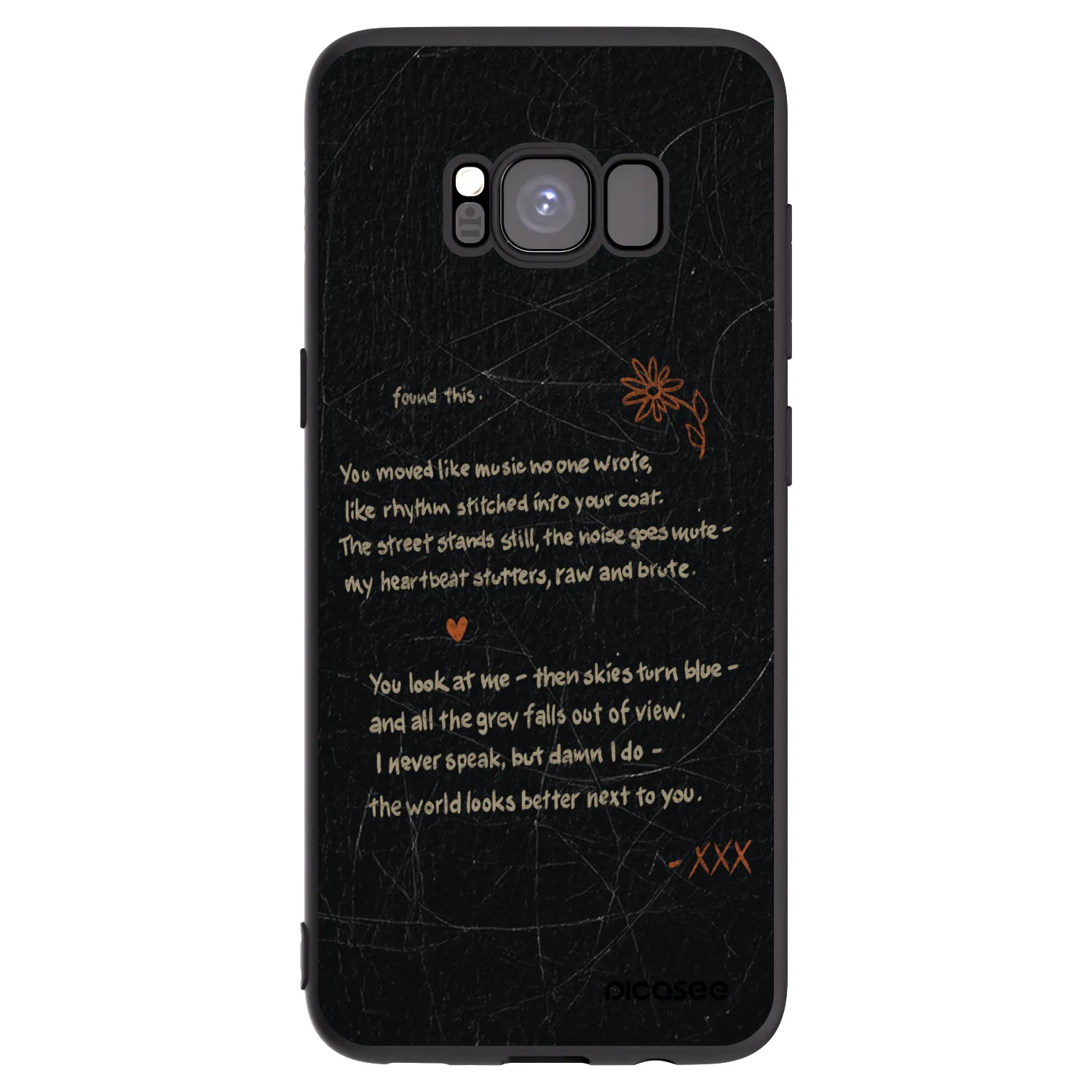 Picasee silikonski črni ovitek za Samsung Galaxy S8 G950F - POET