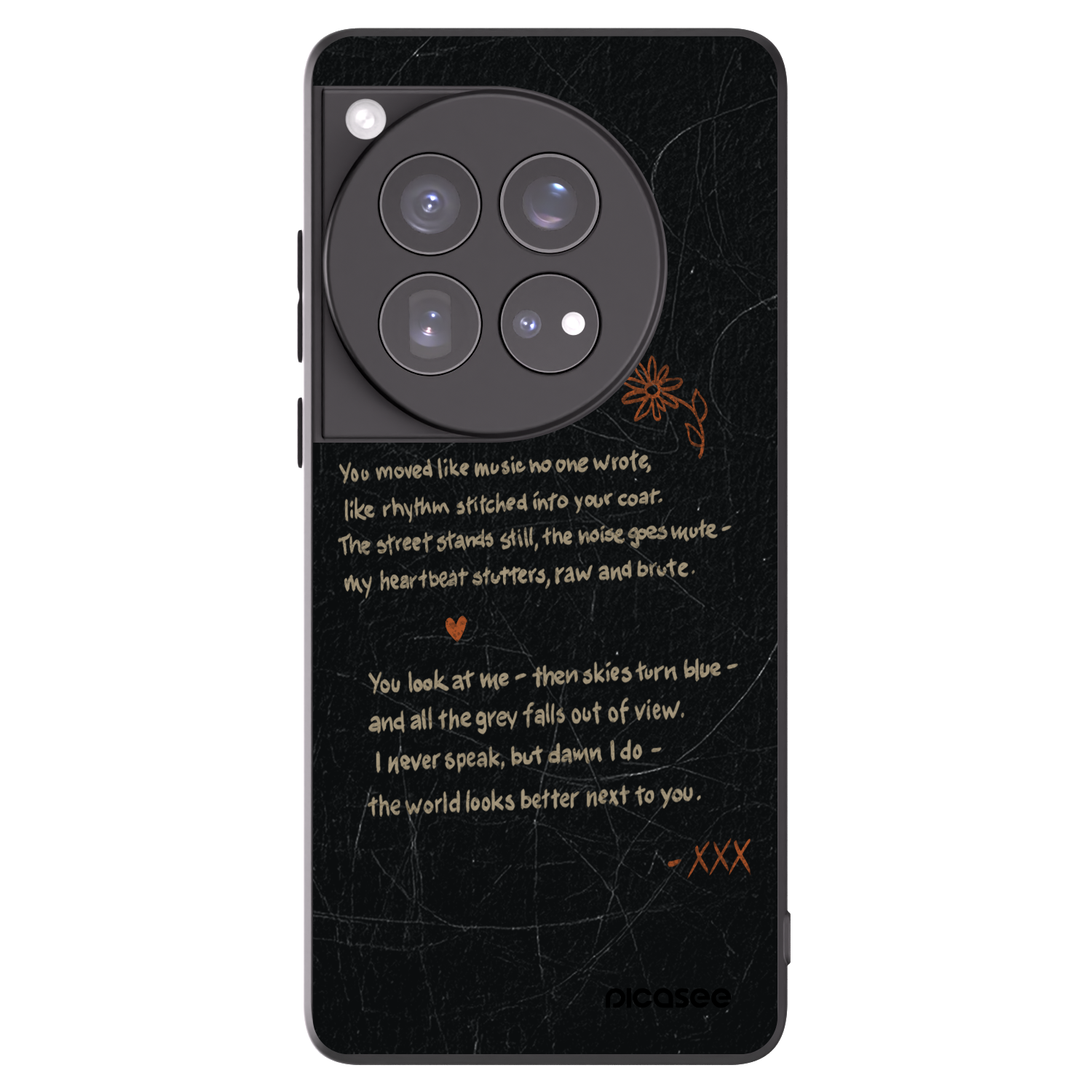 Picasee silikonski črni ovitek za OnePlus 12 5G - POET