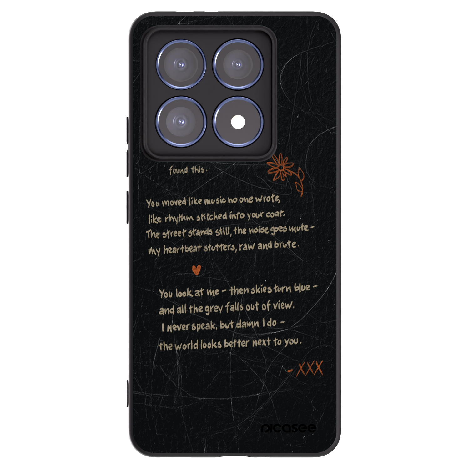 Picasee silikonski črni ovitek za Xiaomi 14T Pro - POET