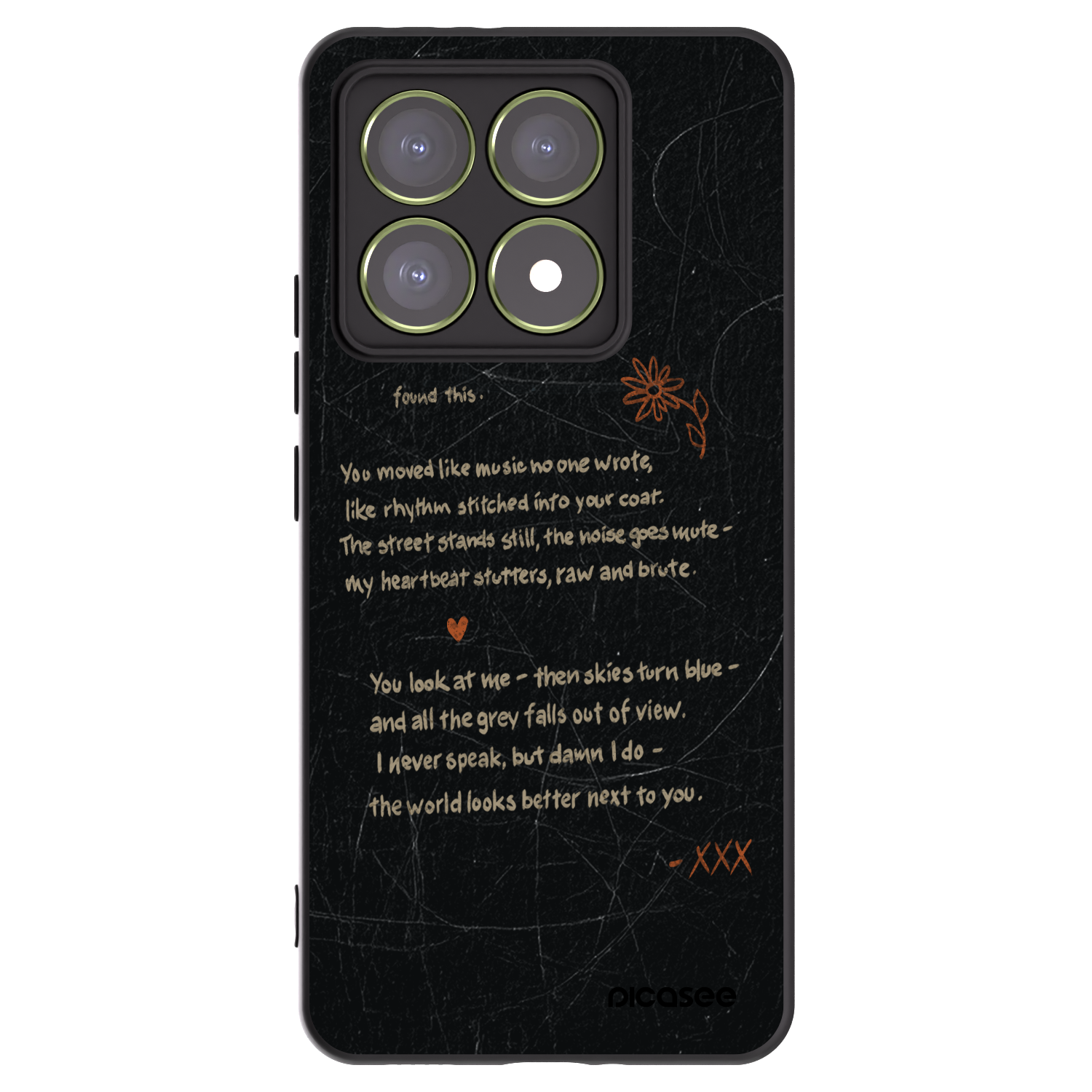 Picasee silikonski črni ovitek za Xiaomi 14T - POET