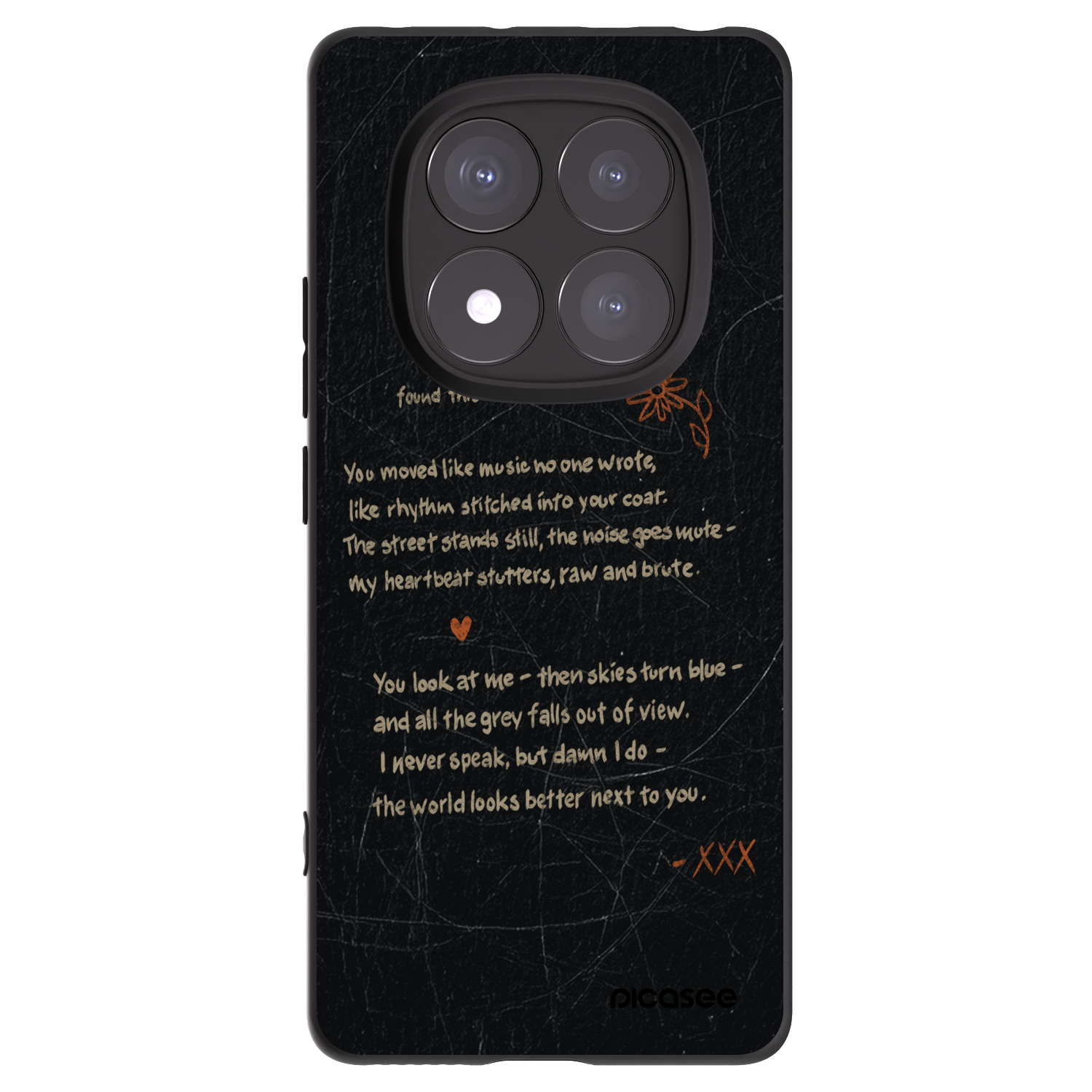 Picasee silikonski črni ovitek za Xiaomi Redmi Note 14 Pro+ 5G - POET