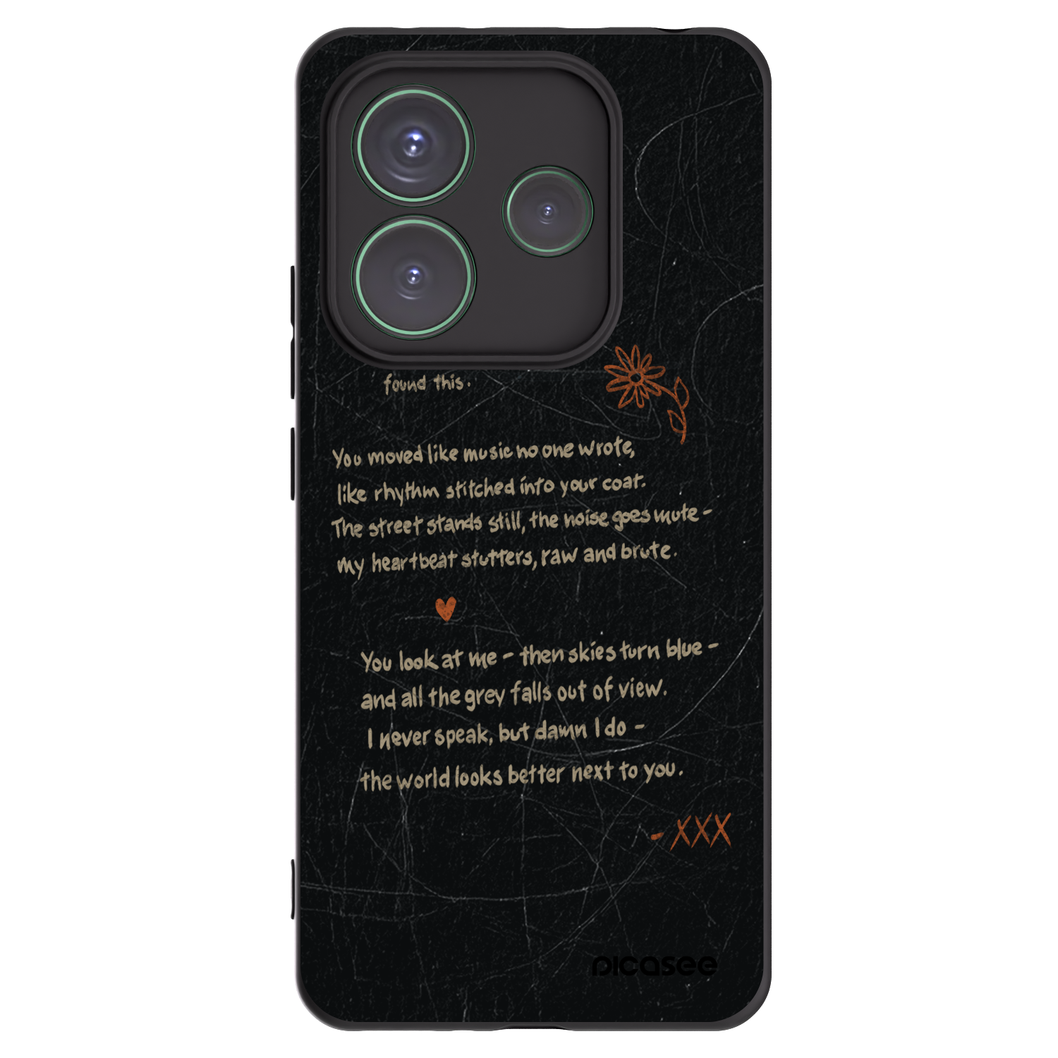 Picasee silikonski črni ovitek za Xiaomi Redmi Note 14 5G - POET
