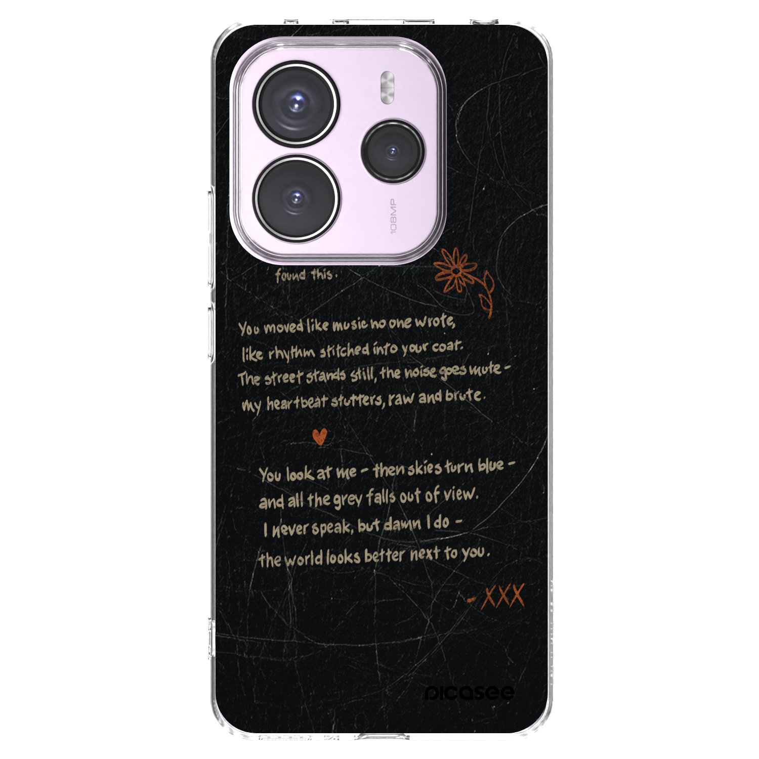 Picasee silikonski prozorni ovitek za Xiaomi Redmi Note 14 5G - POET
