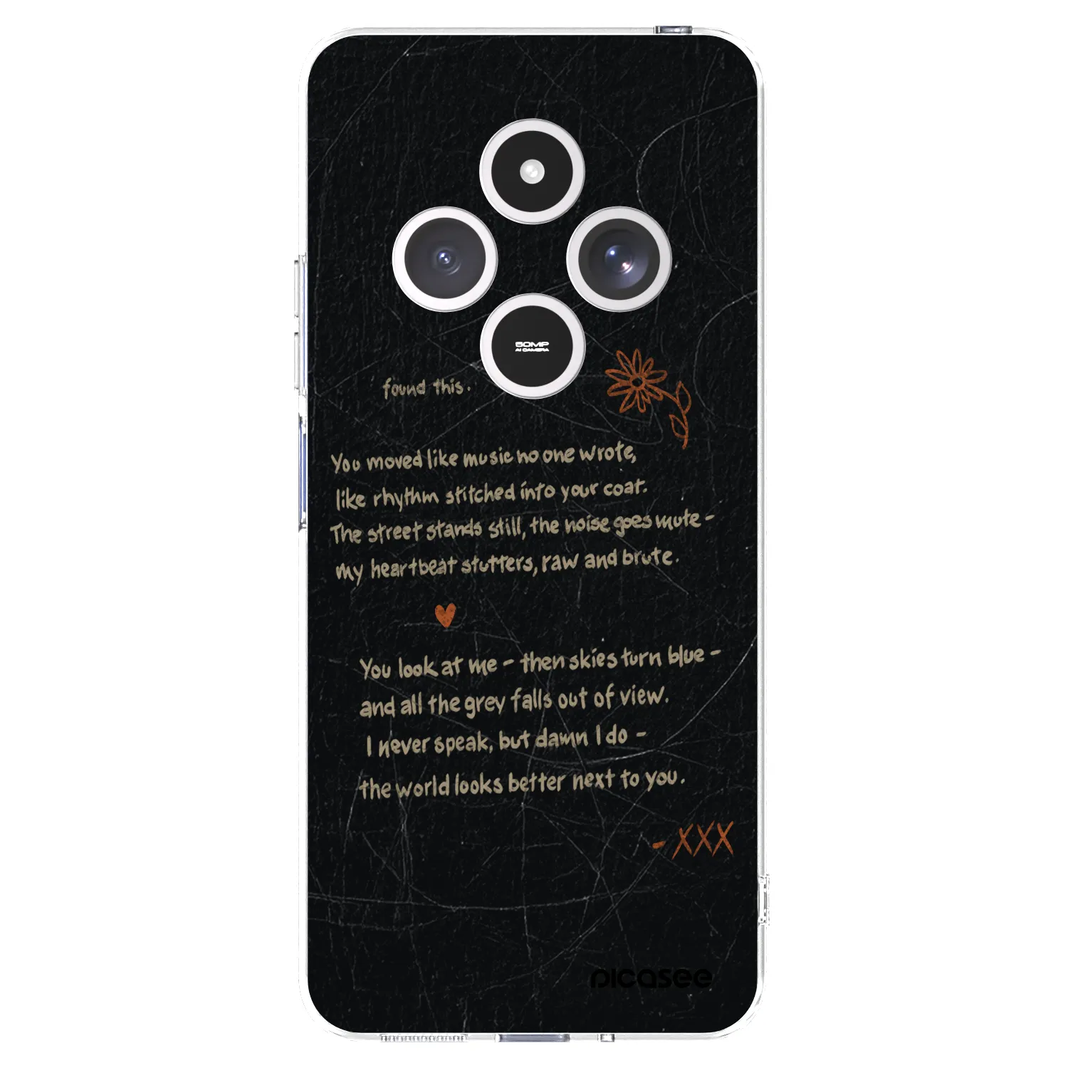 Picasee silikonski prozorni ovitek za Xiaomi Redmi 14C - POET