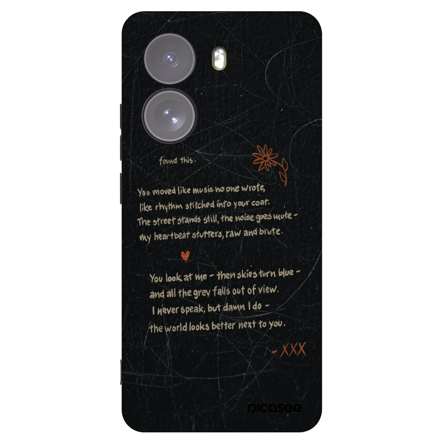 Picasee silikonski črni ovitek za Xiaomi Poco X7 - POET