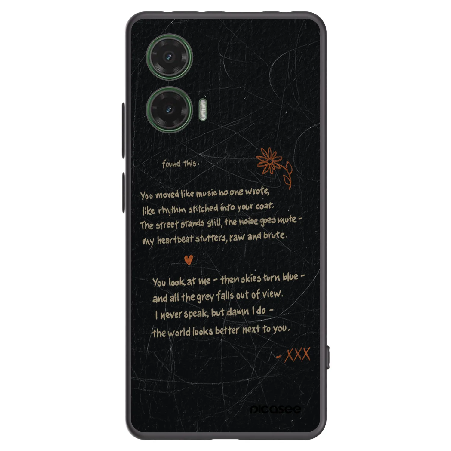 Picasee silikonski črni ovitek za Motorola Moto G35 5G - POET