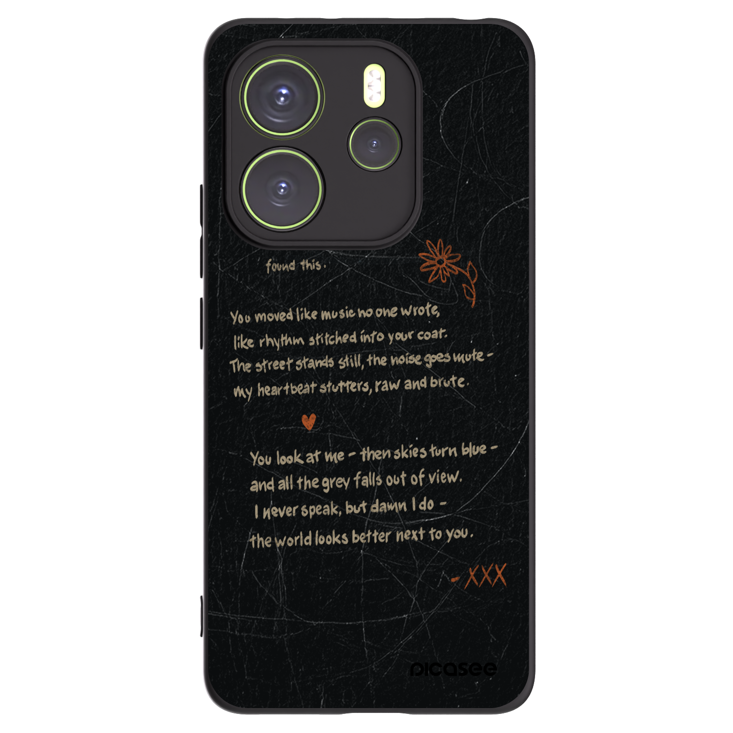 Picasee silikonski črni ovitek za Xiaomi Redmi Note 14 4G - POET