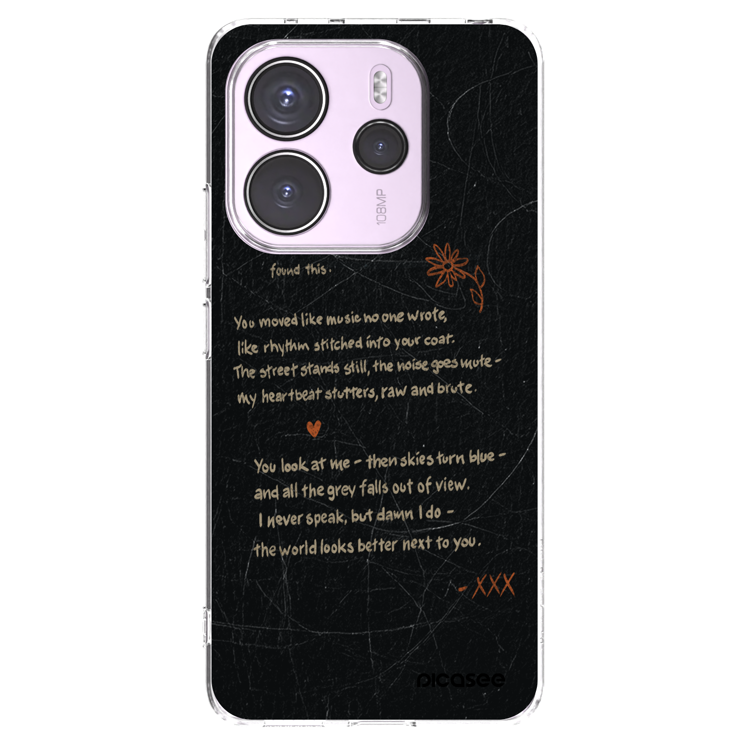 Picasee silikonski prozorni ovitek za Xiaomi Redmi Note 14 4G - POET