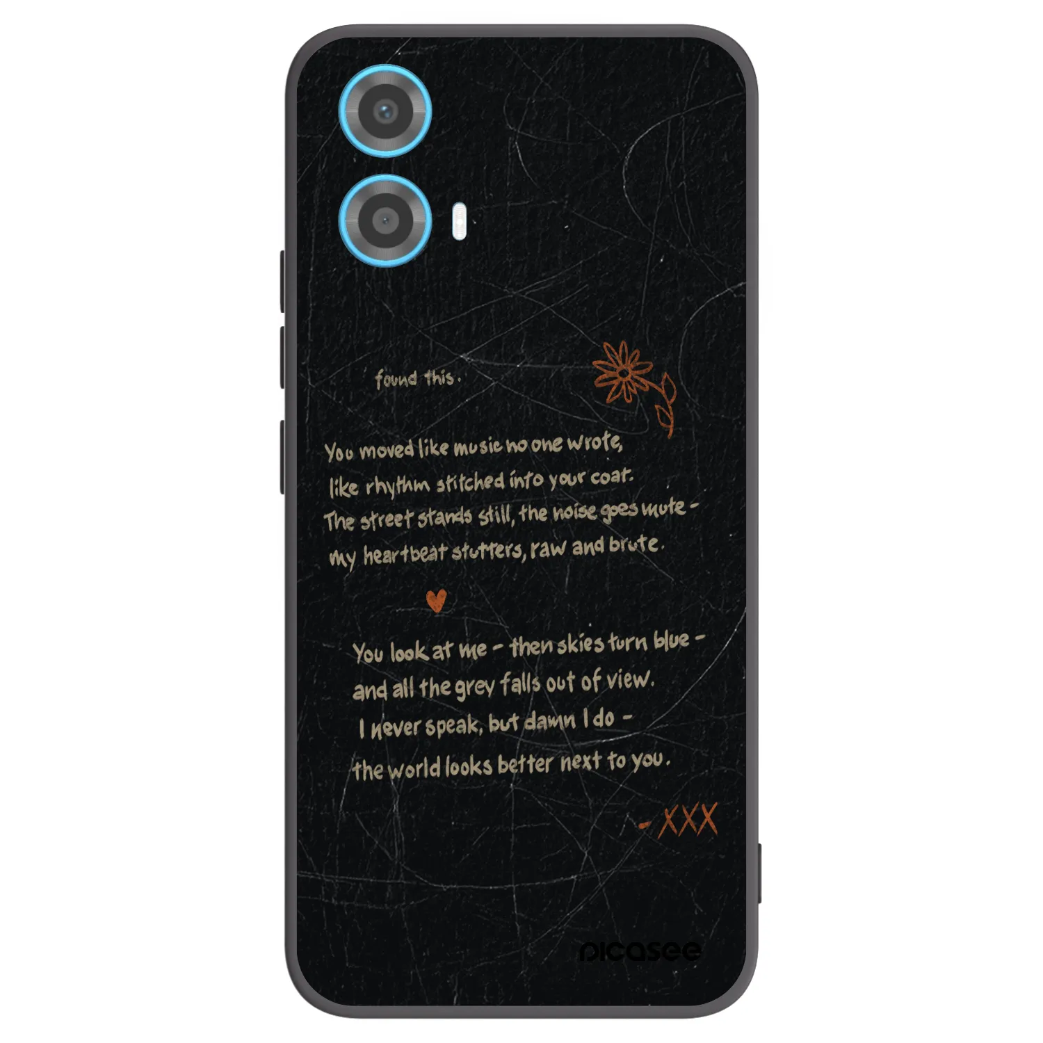 Picasee silikonski črni ovitek za Motorola Moto G34 5G - POET