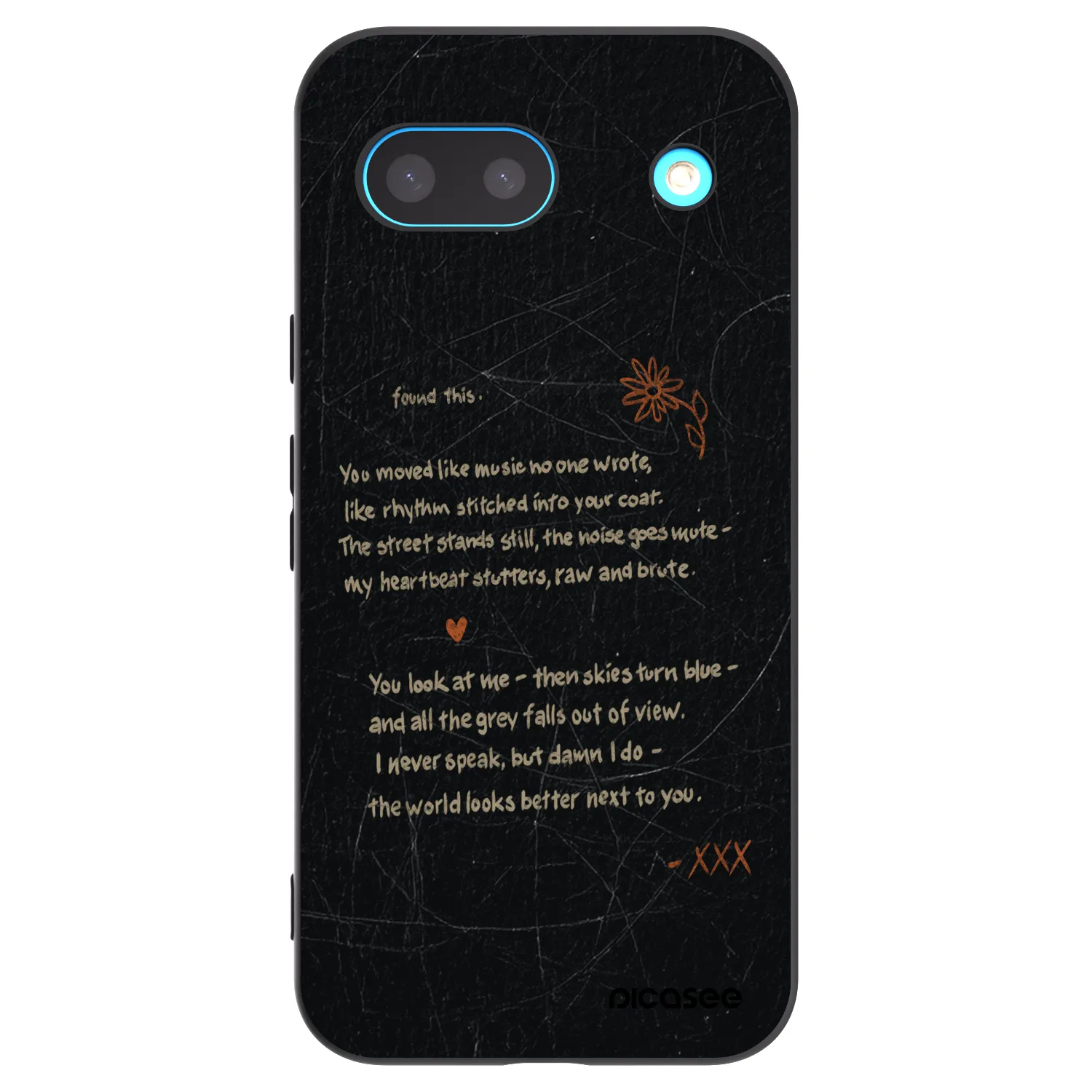 Picasee silikonski črni ovitek za Google Pixel 8a - POET