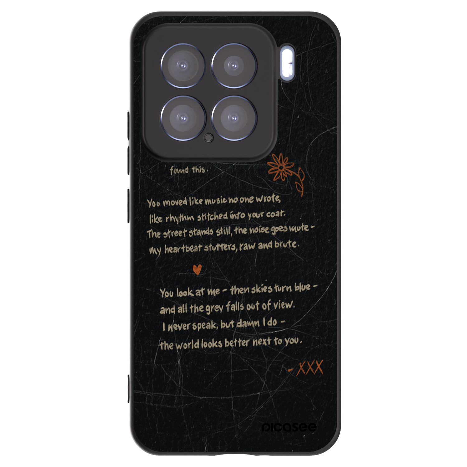 Picasee silikonski črni ovitek za Xiaomi 15 - POET