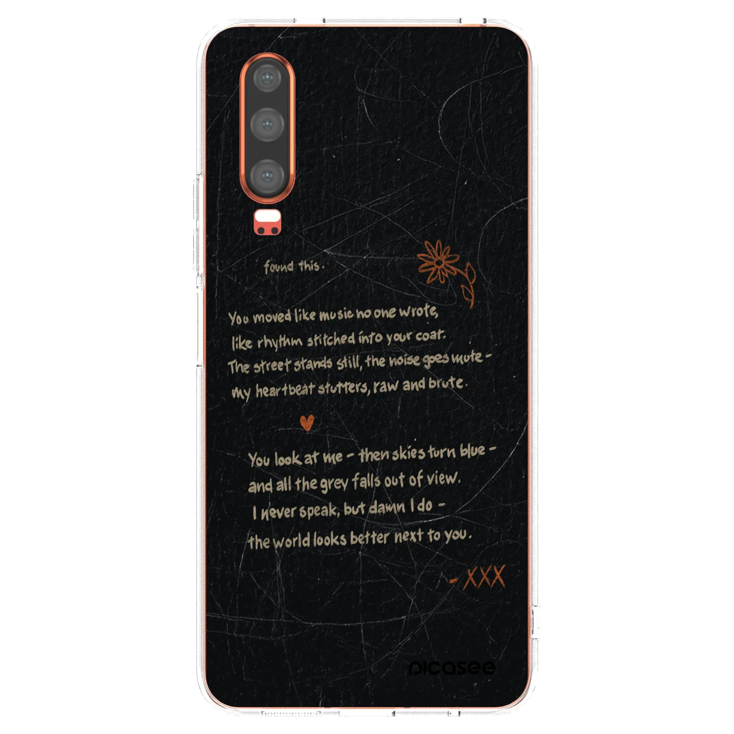 Picasee silikonski prozorni ovitek za Huawei P30 - POET