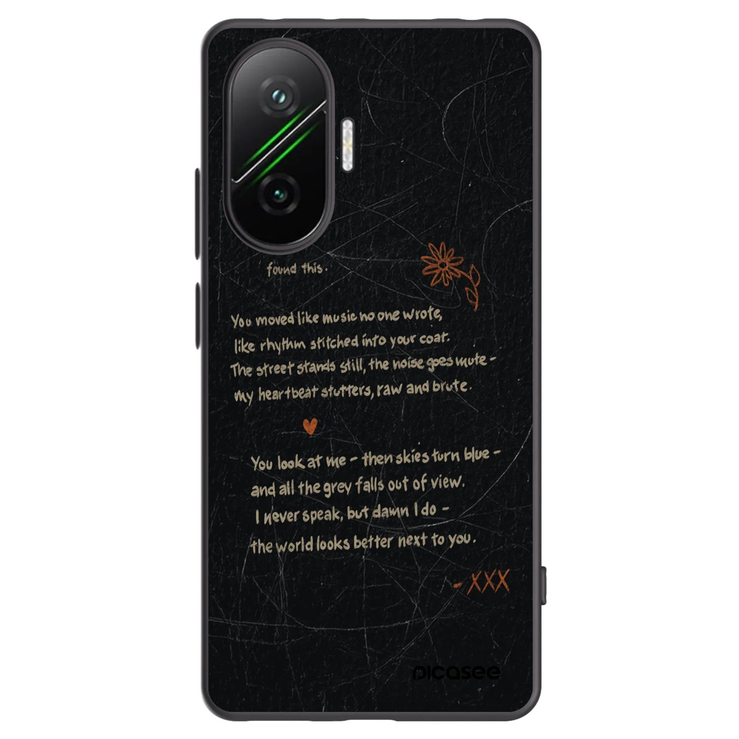Picasee silikonski črni ovitek za Xiaomi Poco F7 Pro 5G - POET