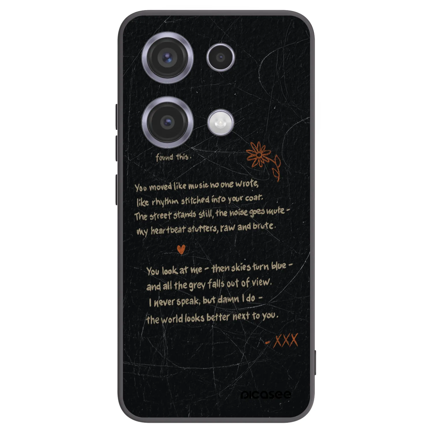 Picasee silikonski črni ovitek za Xiaomi Redmi Note 14S - POET