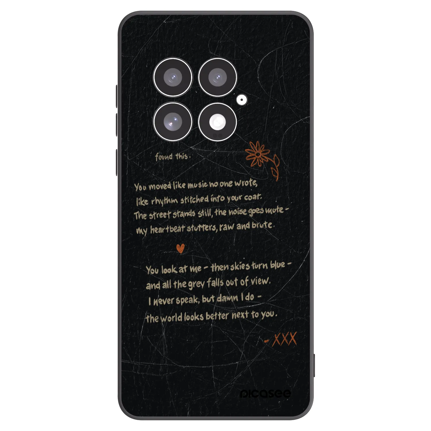 Picasee silikonski črni ovitek za OnePlus 13 5G - POET