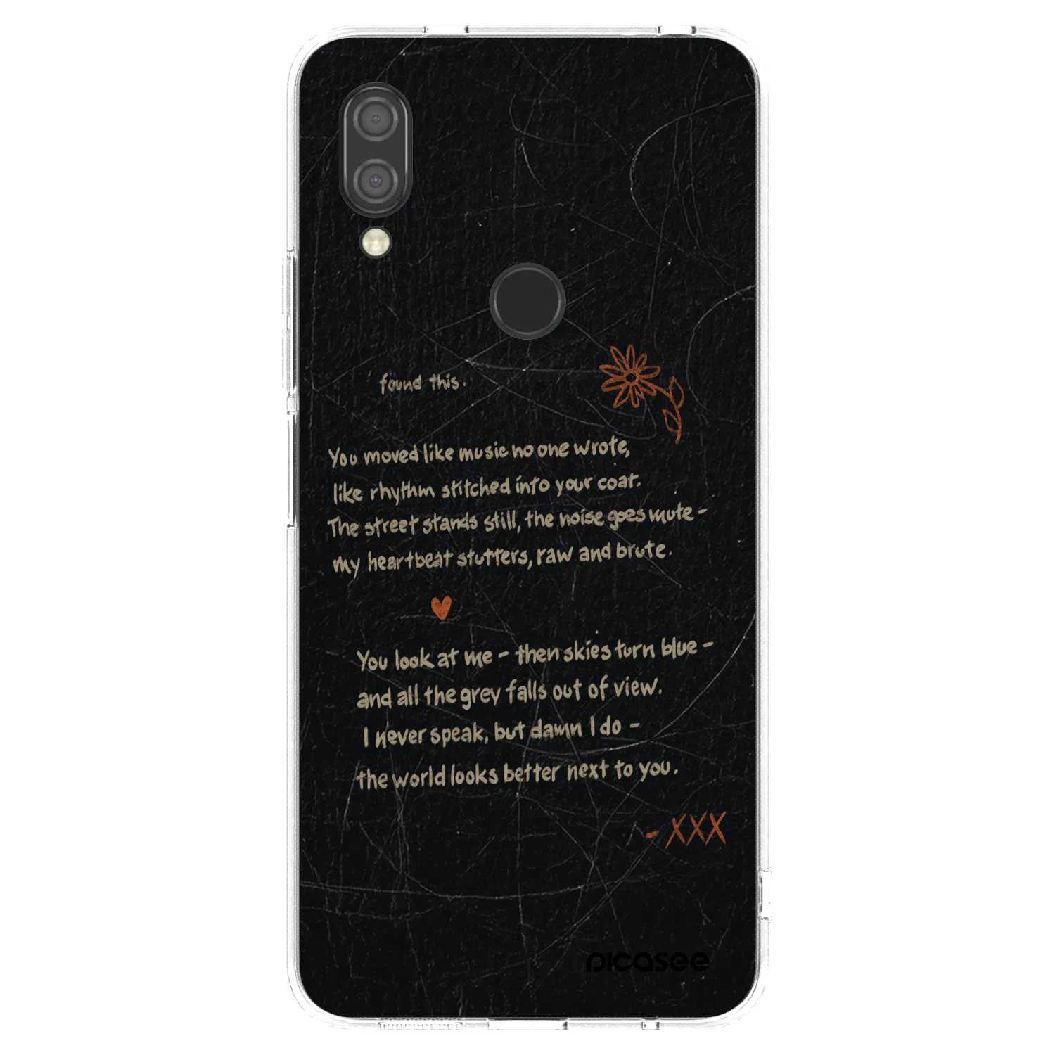 Picasee silikonski prozorni ovitek za Xiaomi Redmi 7 - POET