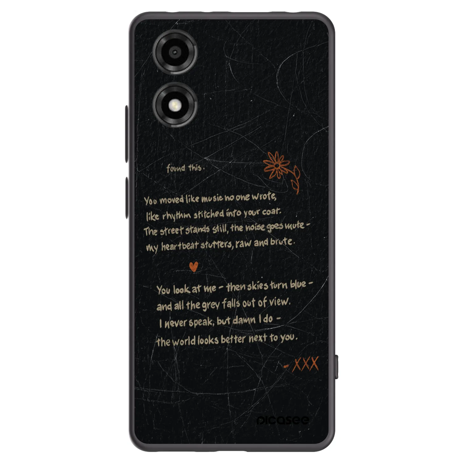 Picasee silikonski črni ovitek za Motorola Moto E14 - POET