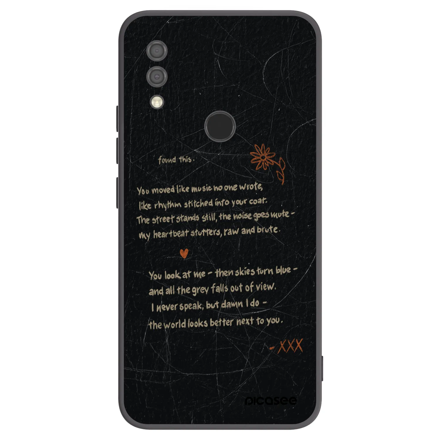 Picasee silikonski črni ovitek za Xiaomi Redmi 7 - POET