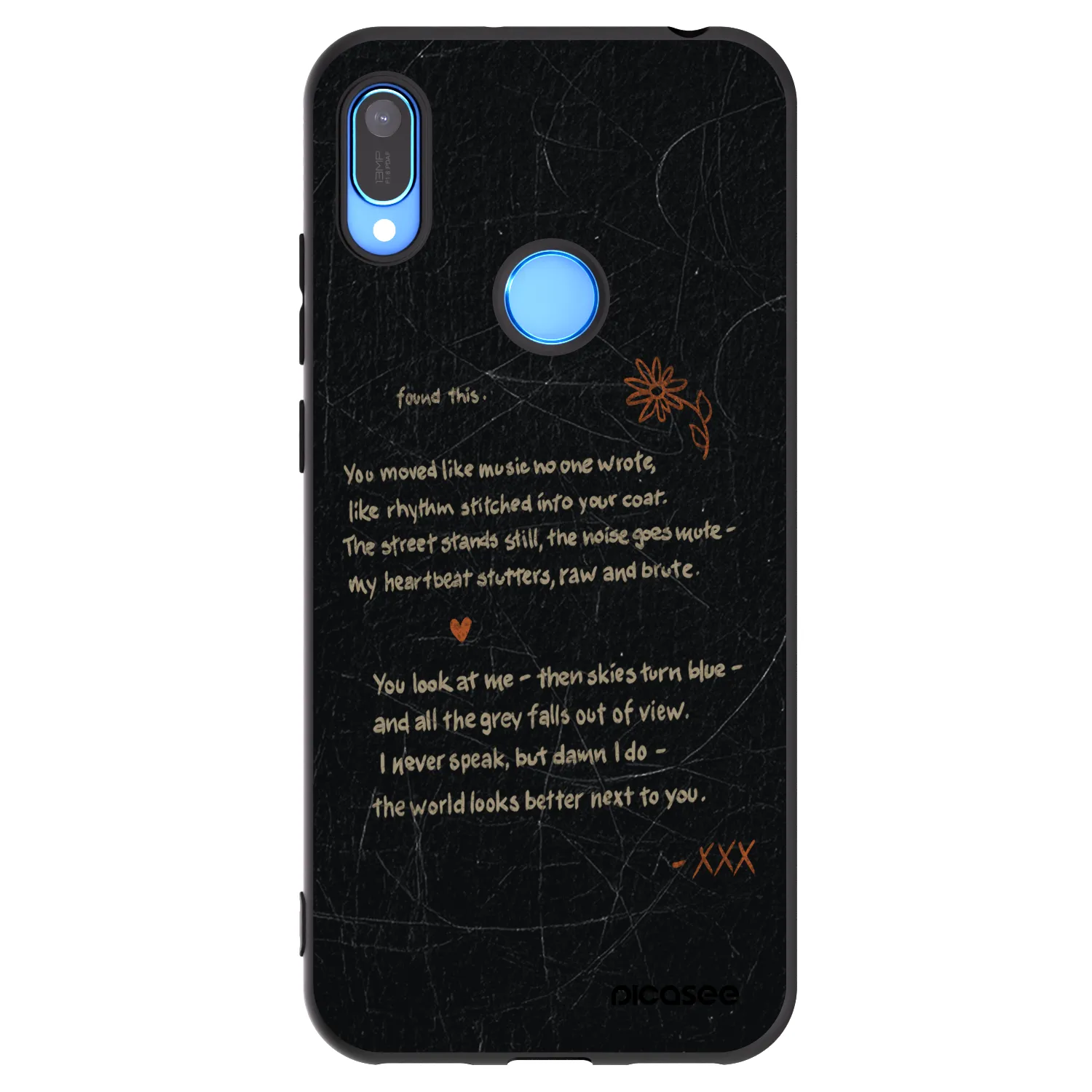 Picasee silikonski črni ovitek za Huawei Y6 2019 - POET