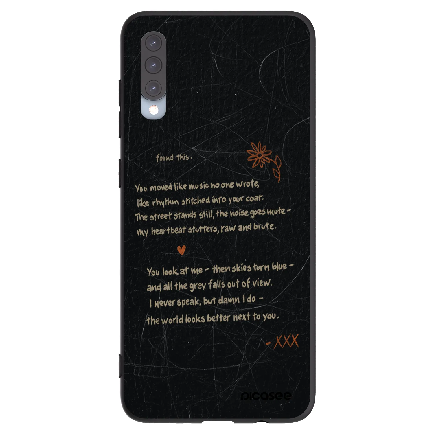 Picasee silikonski črni ovitek za Samsung Galaxy A70 A705F - POET