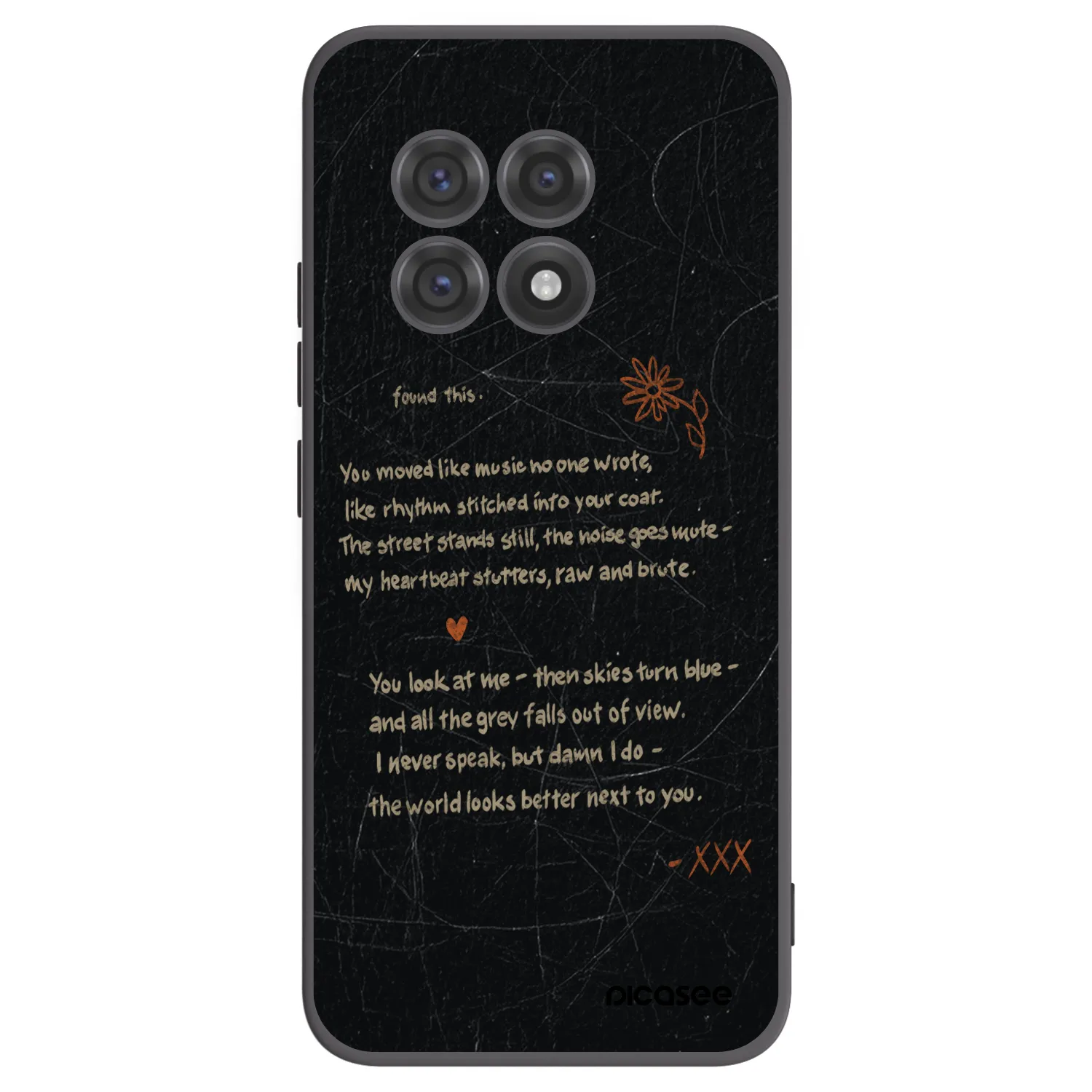 Picasee silikonski črni ovitek za OnePlus 13R 5G - POET