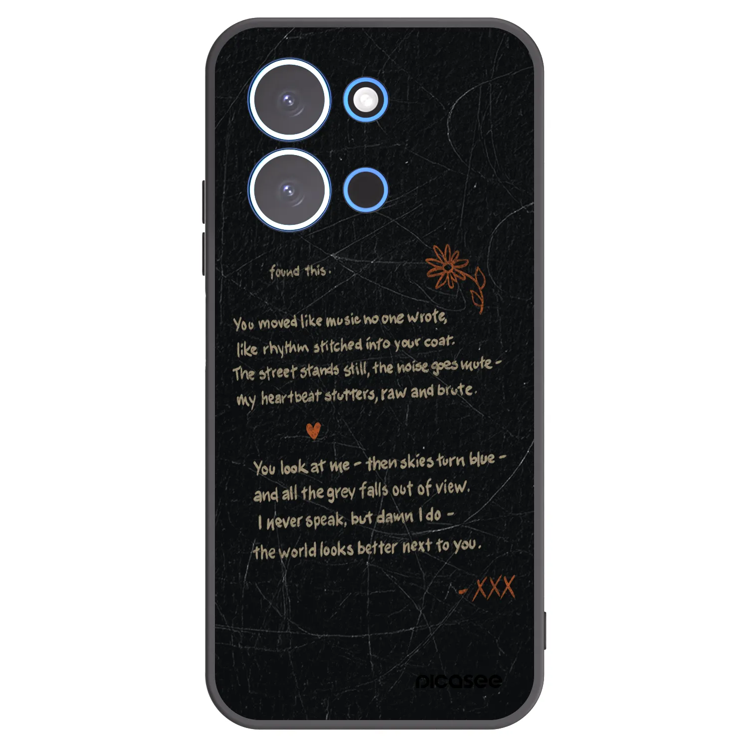 Picasee silikonski črni ovitek za Xiaomi Redmi 15C 4G - POET