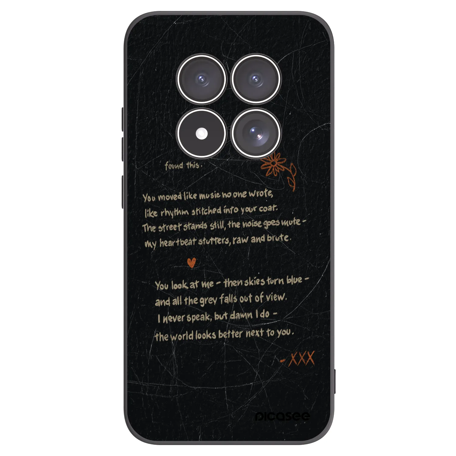 Picasee silikonski črni ovitek za Xiaomi Redmi Note 15 Pro 4G - POET