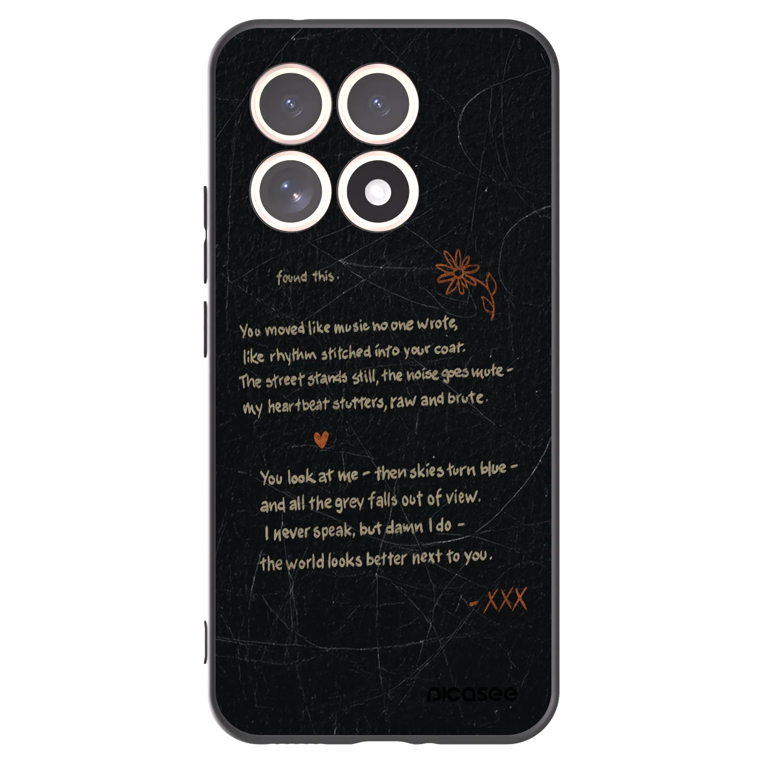 Picasee silikonski črni ovitek za Xiaomi 15T - POET