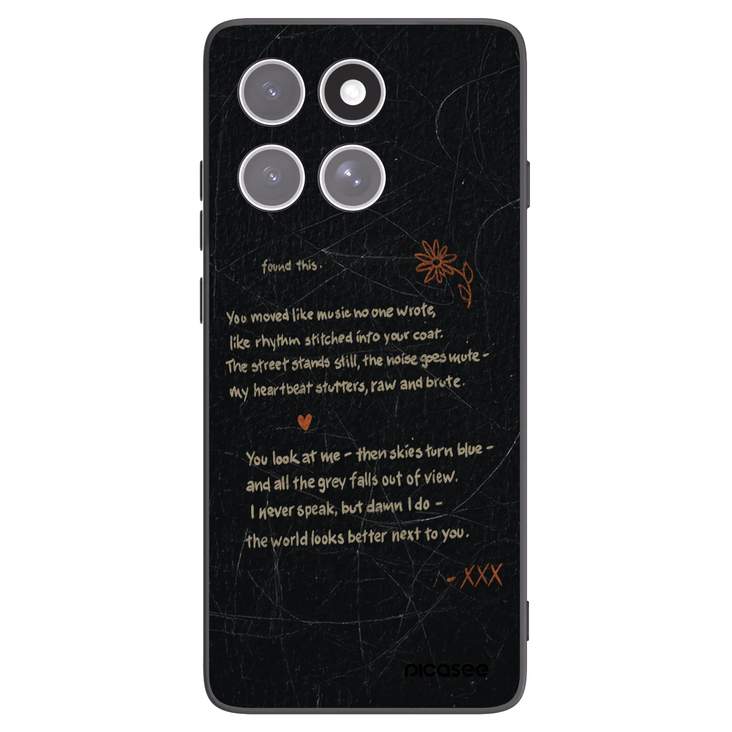 Picasee silikonski črni ovitek za Motorola Edge 60 Fusion - POET