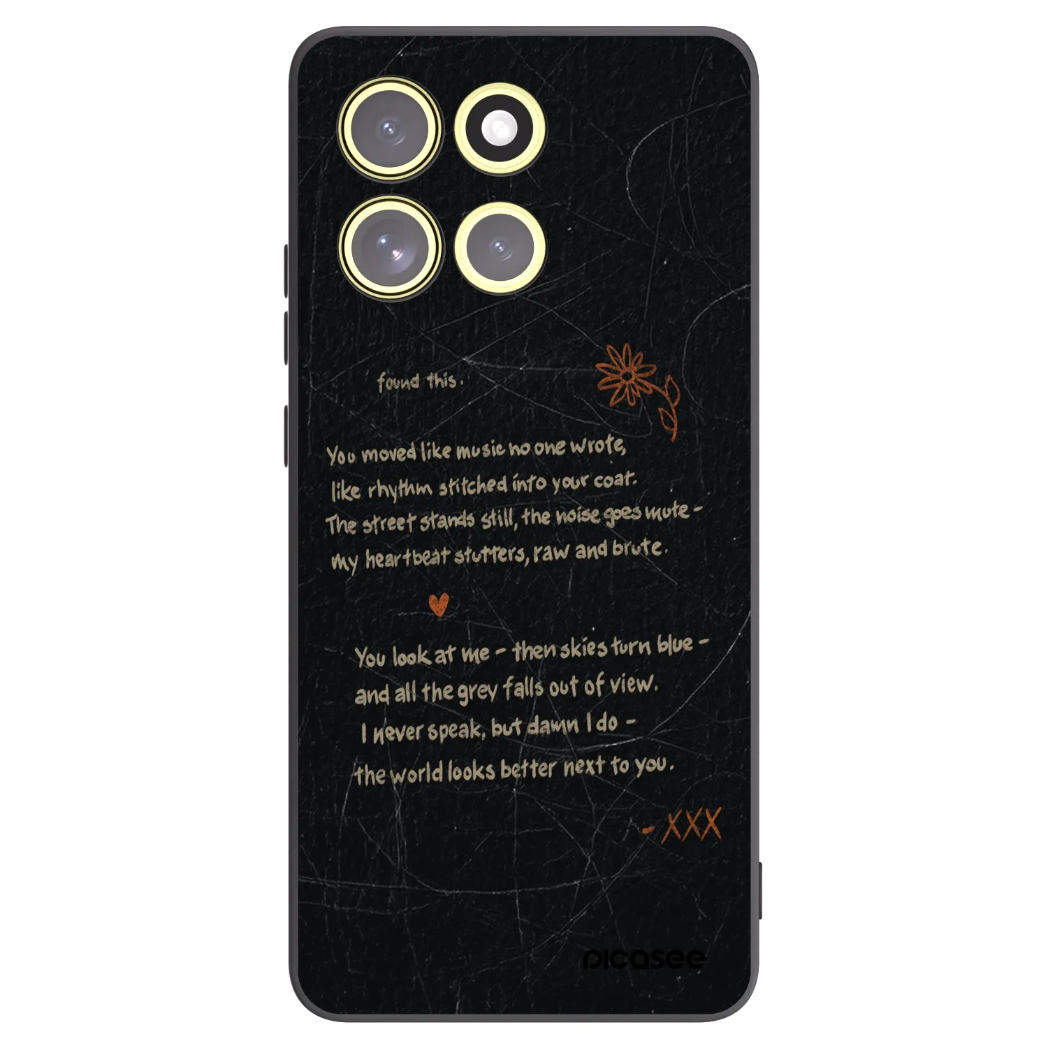 Picasee silikonski črni ovitek za Motorola Moto G86 Power 5G - POET