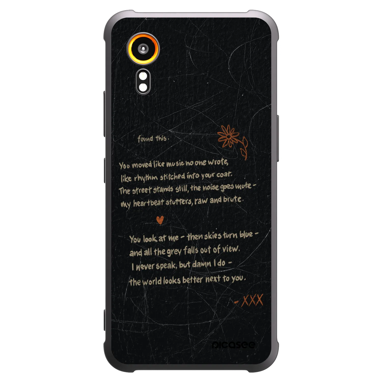 Picasee silikonski črni ovitek za Samsung Galaxy Xcover 7 - POET