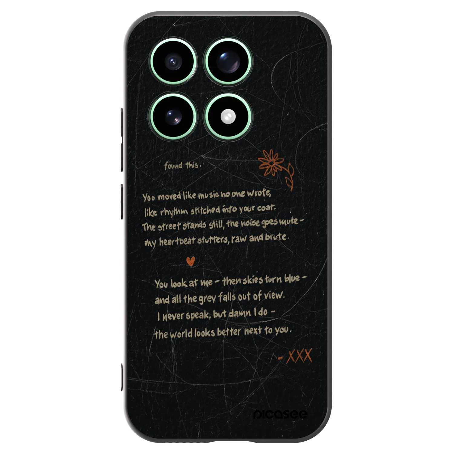 Picasee silikonski črni ovitek za Xiaomi 17 - POET