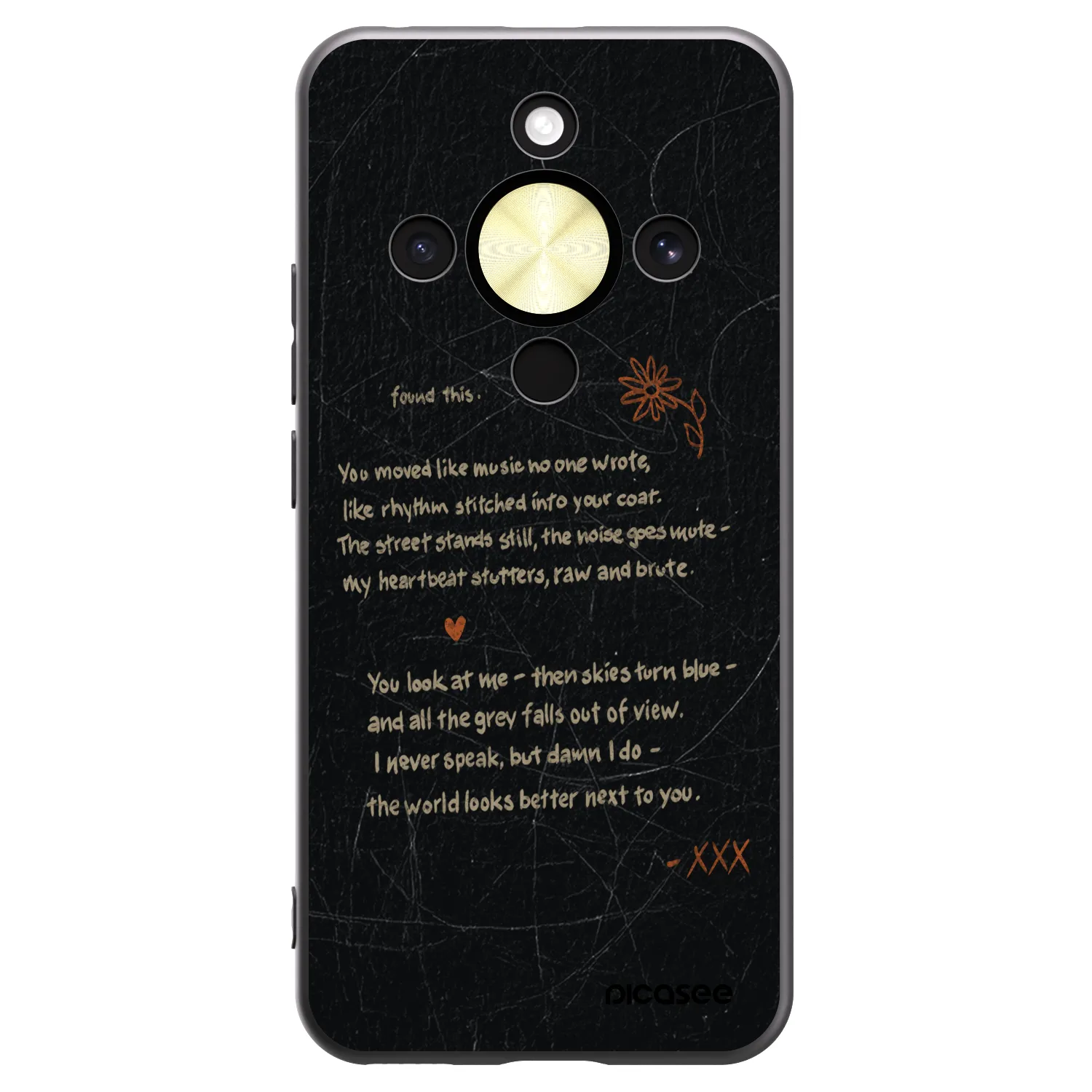 Picasee silikonski črni ovitek za Honor Magic8 Lite 5G - POET