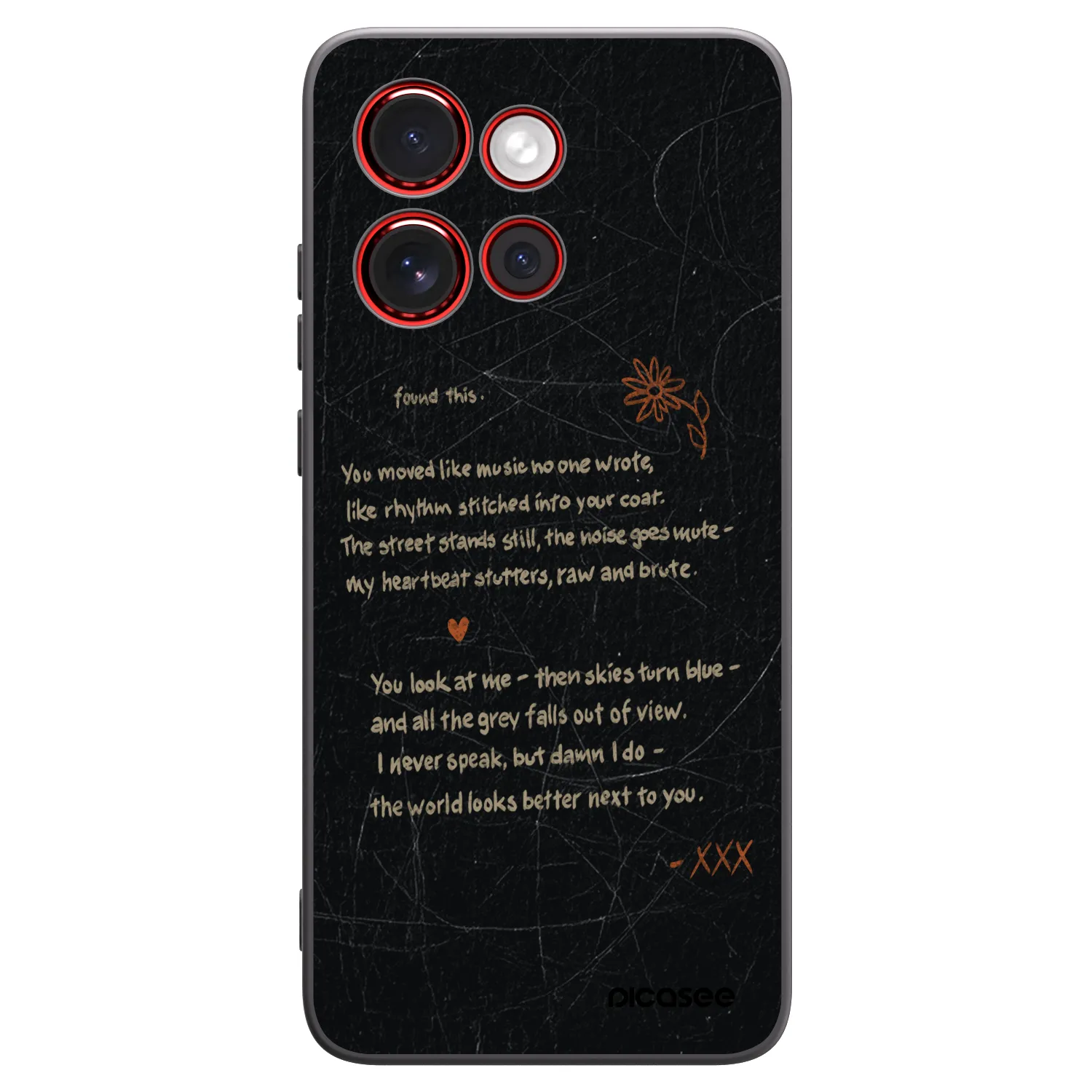 Picasee silikonski črni ovitek za Motorola Edge 60 Neo 5G - POET