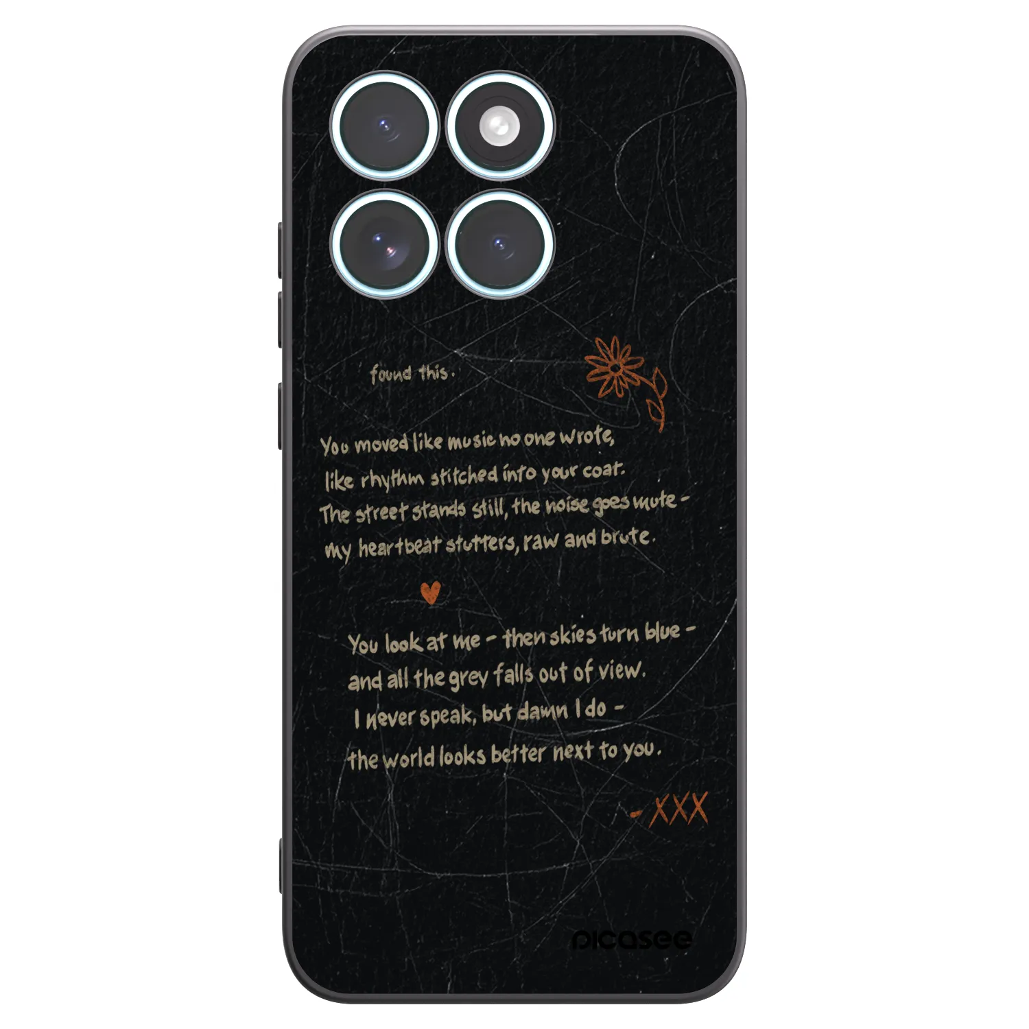 Picasee silikonski črni ovitek za Motorola Edge 70 Fusion - POET