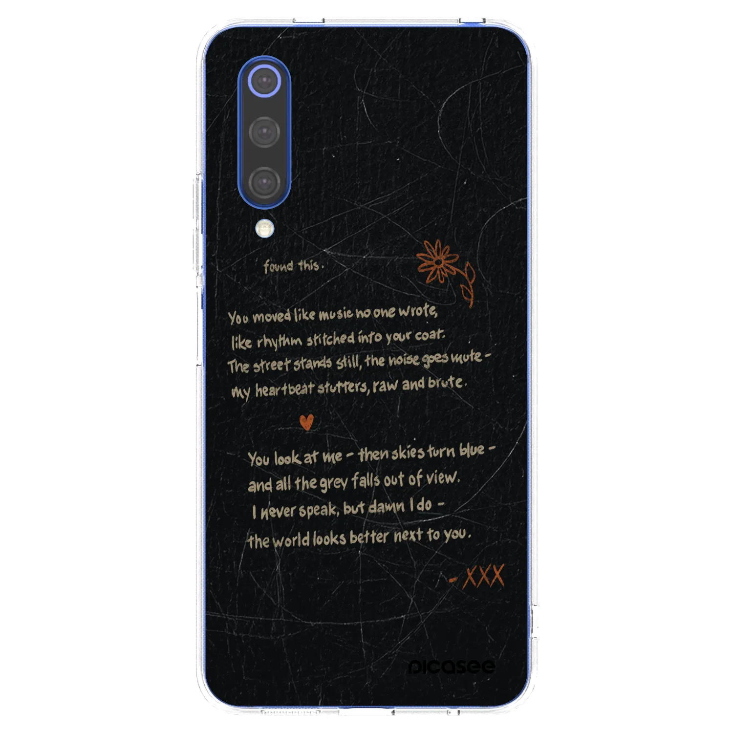 Picasee silikonski prozorni ovitek za Xiaomi Mi 9 SE - POET