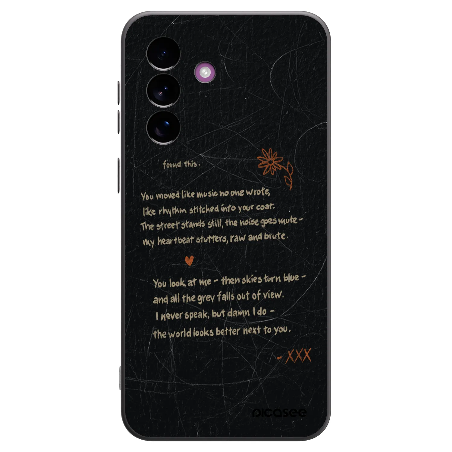 Picasee silikonski črni ovitek za Samsung Galaxy A37 - POET