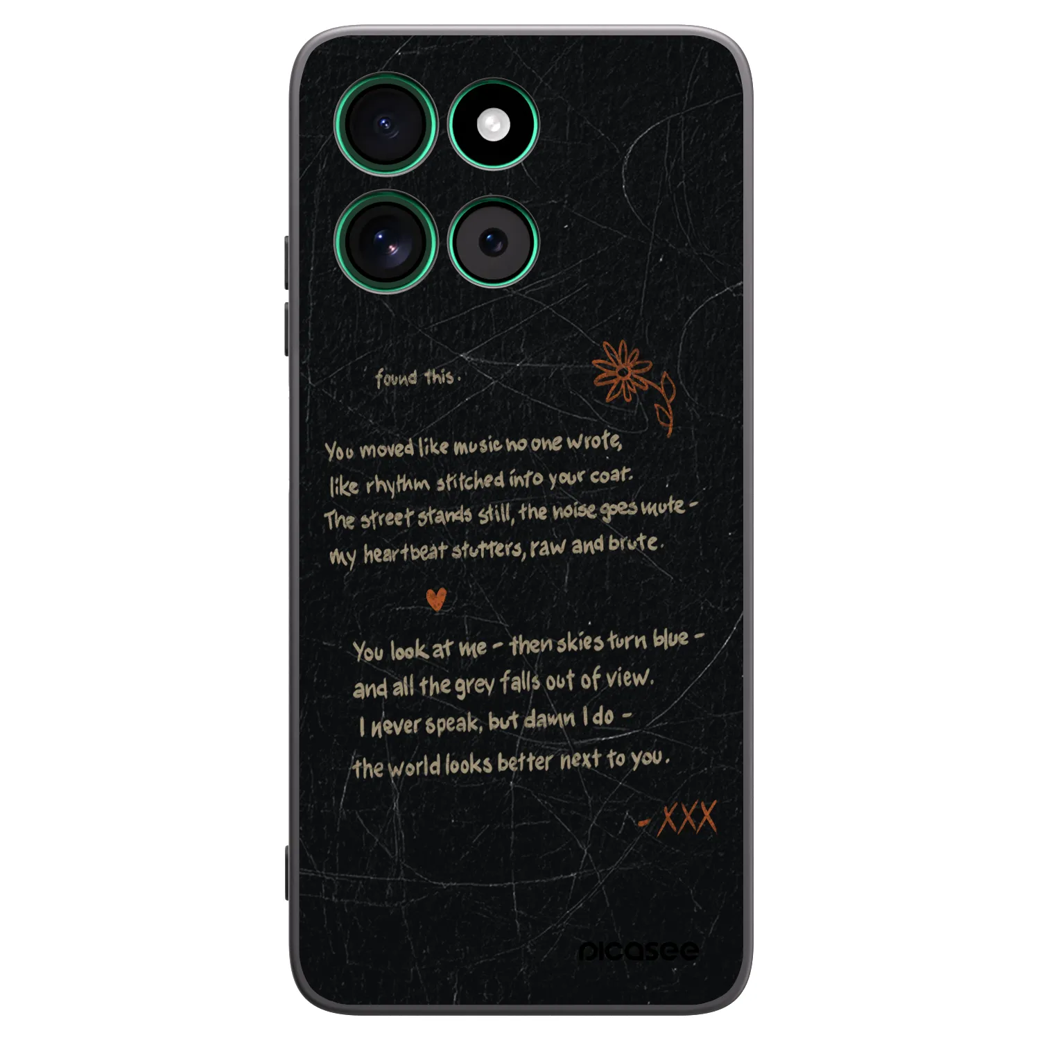 Picasee silikonski črni ovitek za Motorola Moto G57 Power - POET
