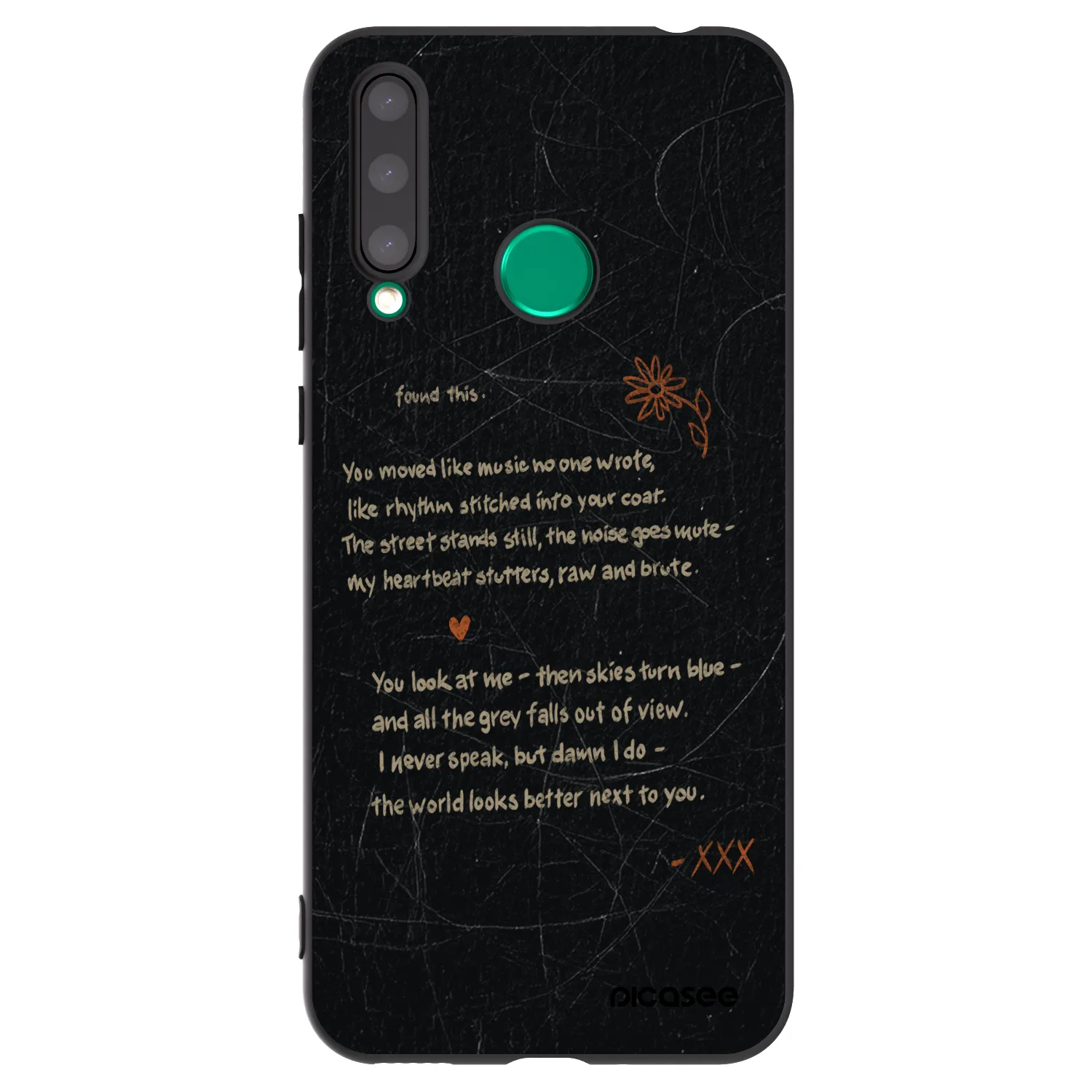 Picasee silikonski črni ovitek za Honor 20 Lite - POET