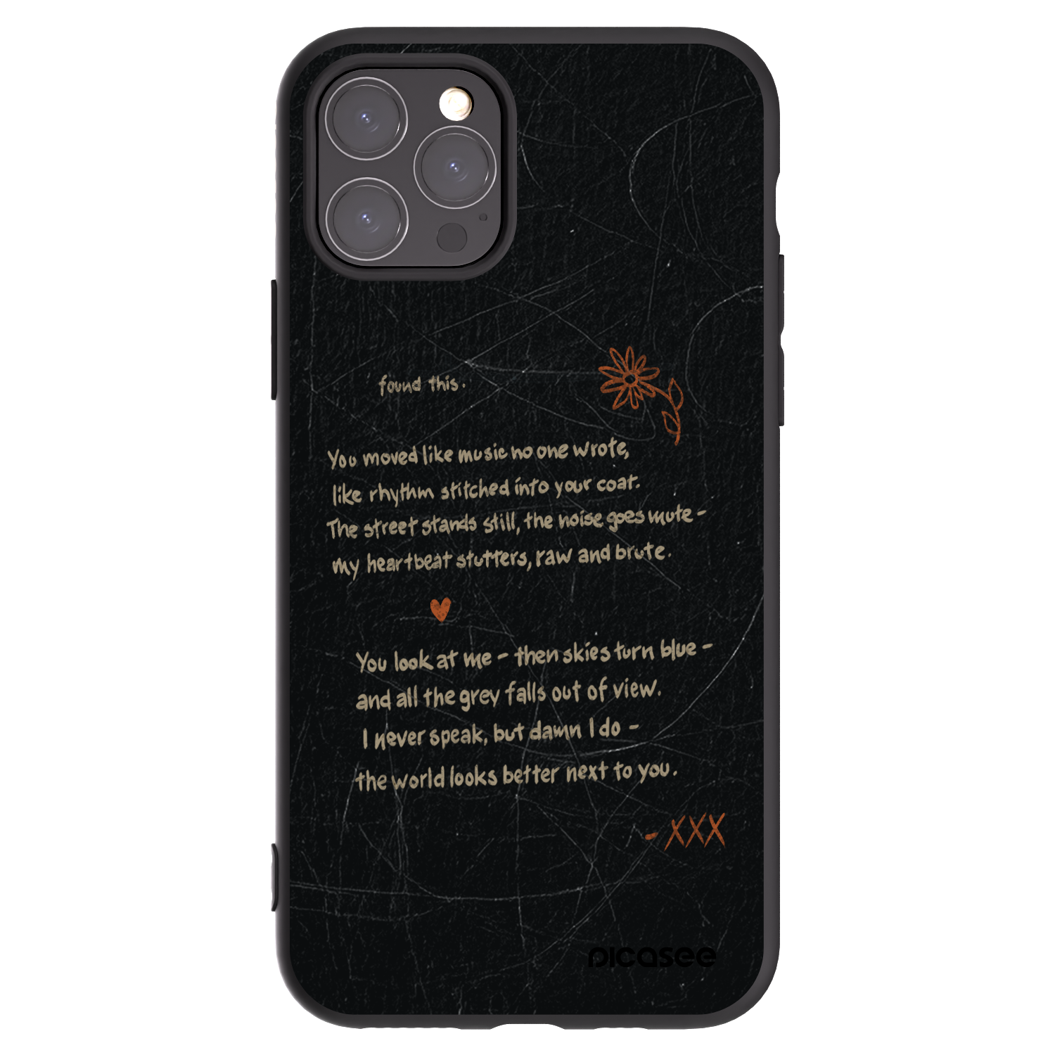Picasee silikonski črni ovitek za Apple iPhone 11 Pro - POET