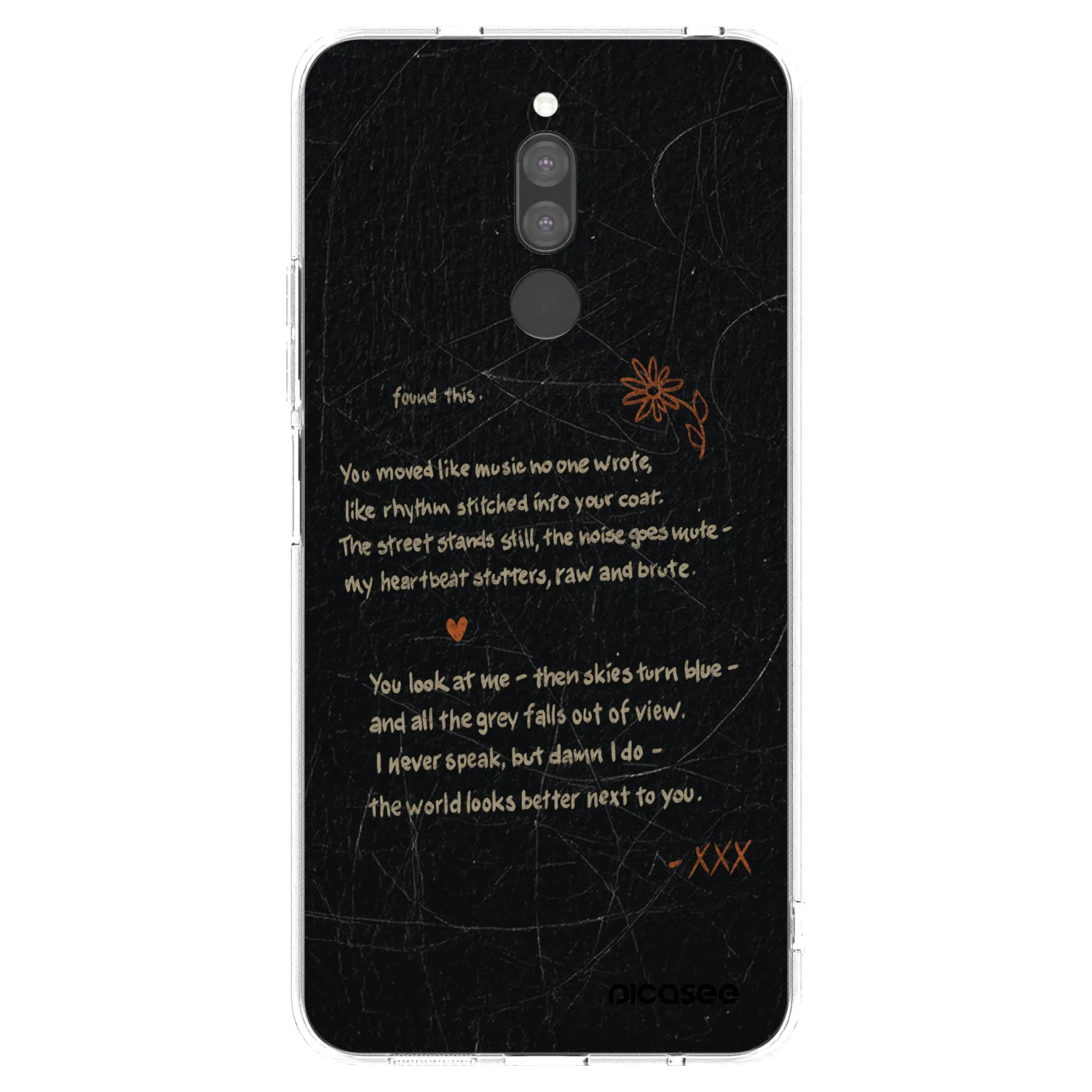 Picasee silikonski prozorni ovitek za Xiaomi Redmi 8 - POET