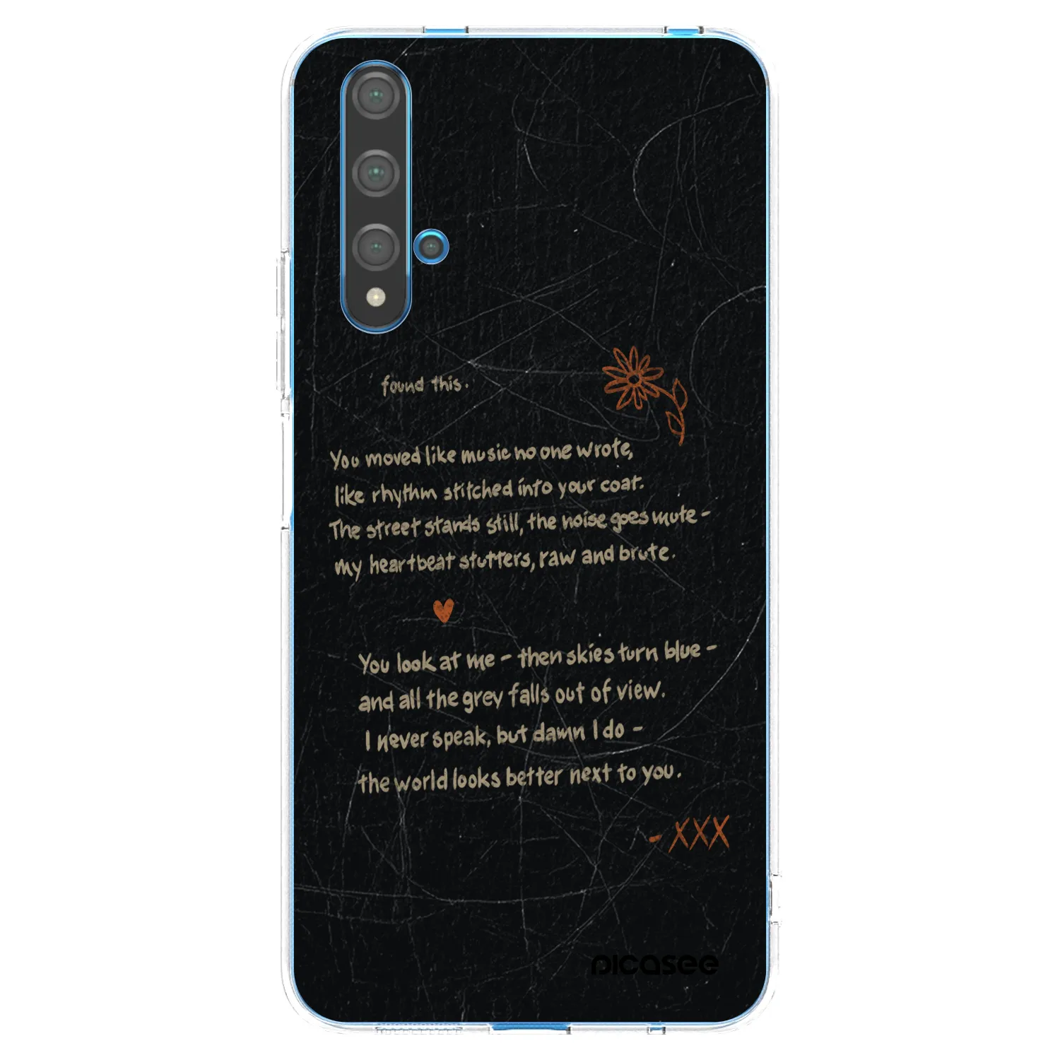 Picasee silikonski prozorni ovitek za Huawei Nova 5T - POET