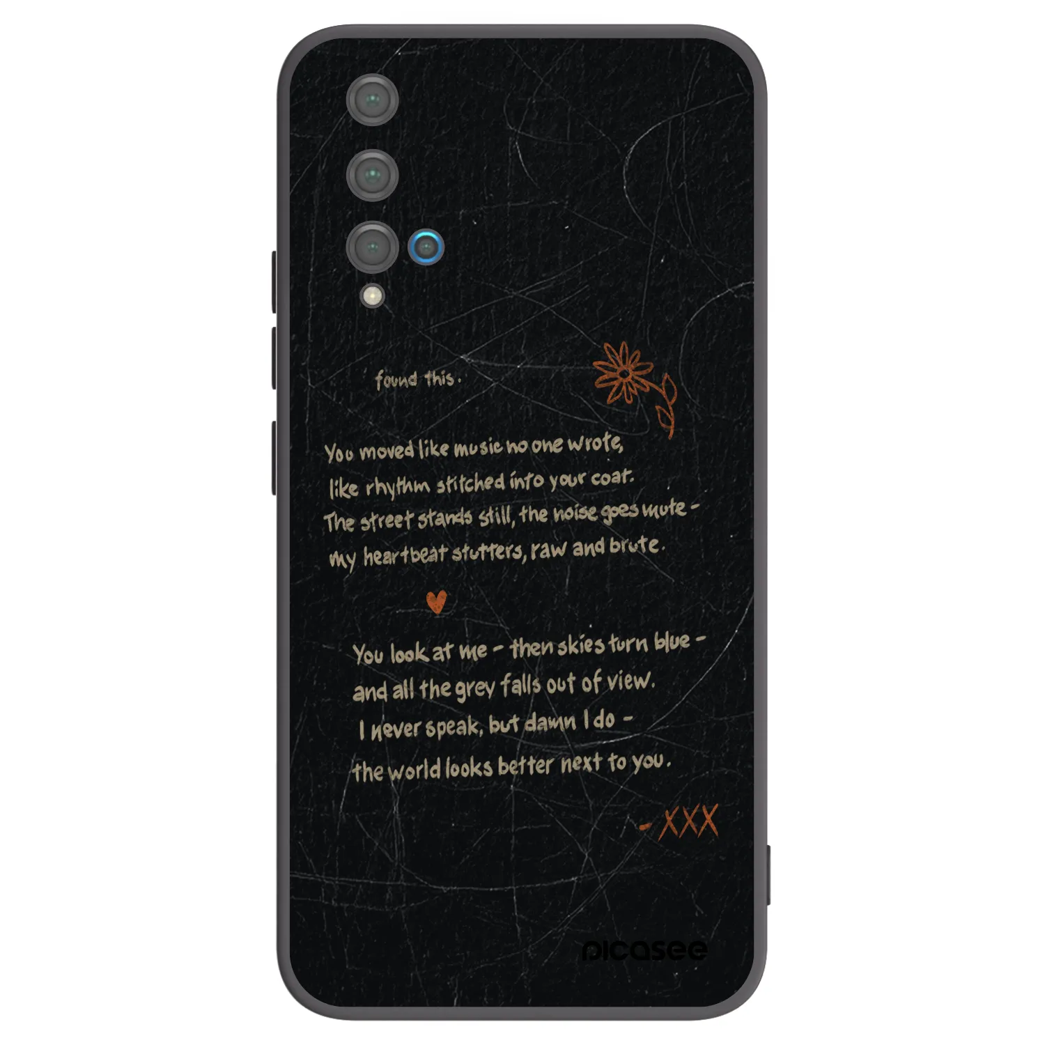 Picasee silikonski črni ovitek za Huawei Nova 5T - POET